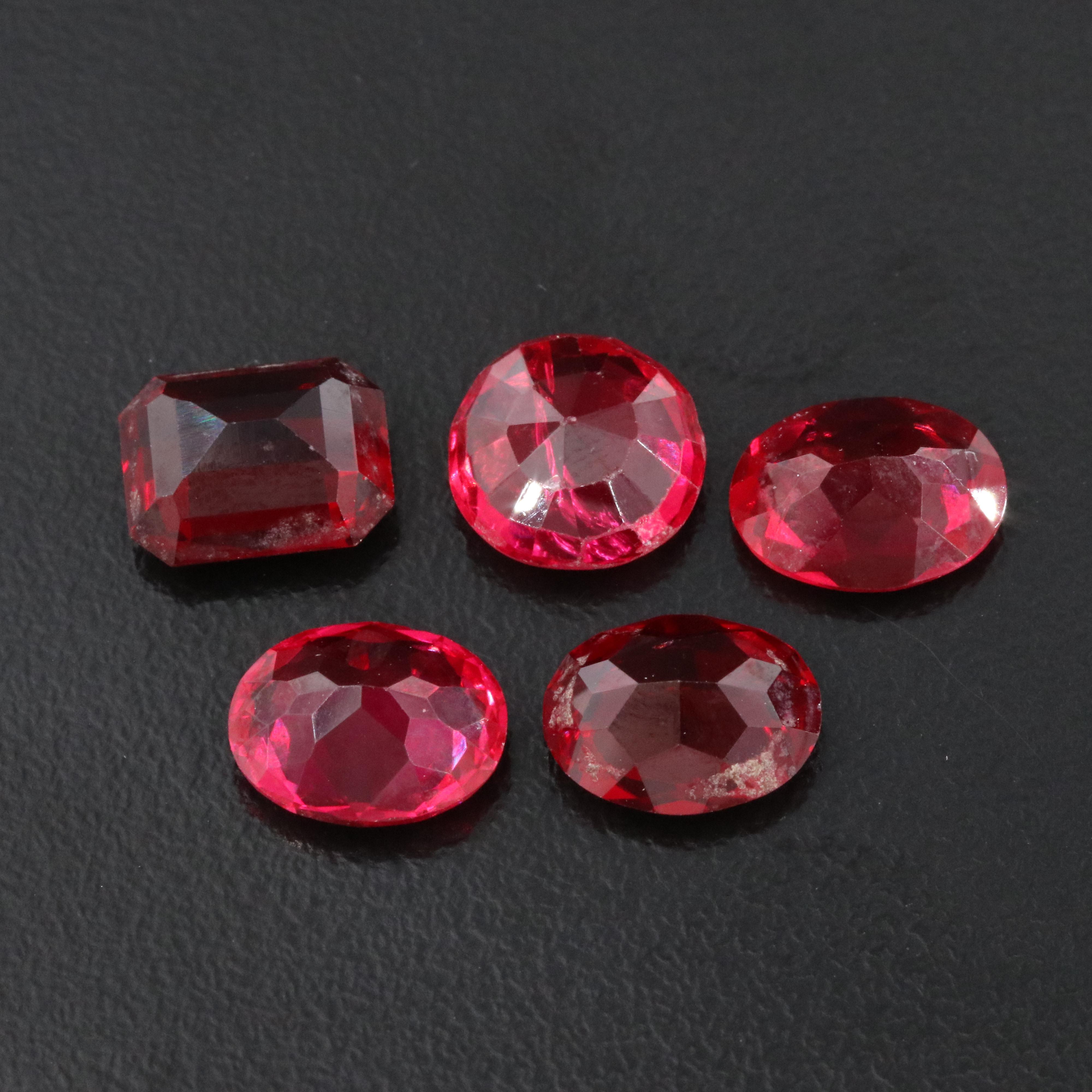 Loose 17.13 CTW Lab Grown Ruby Lot