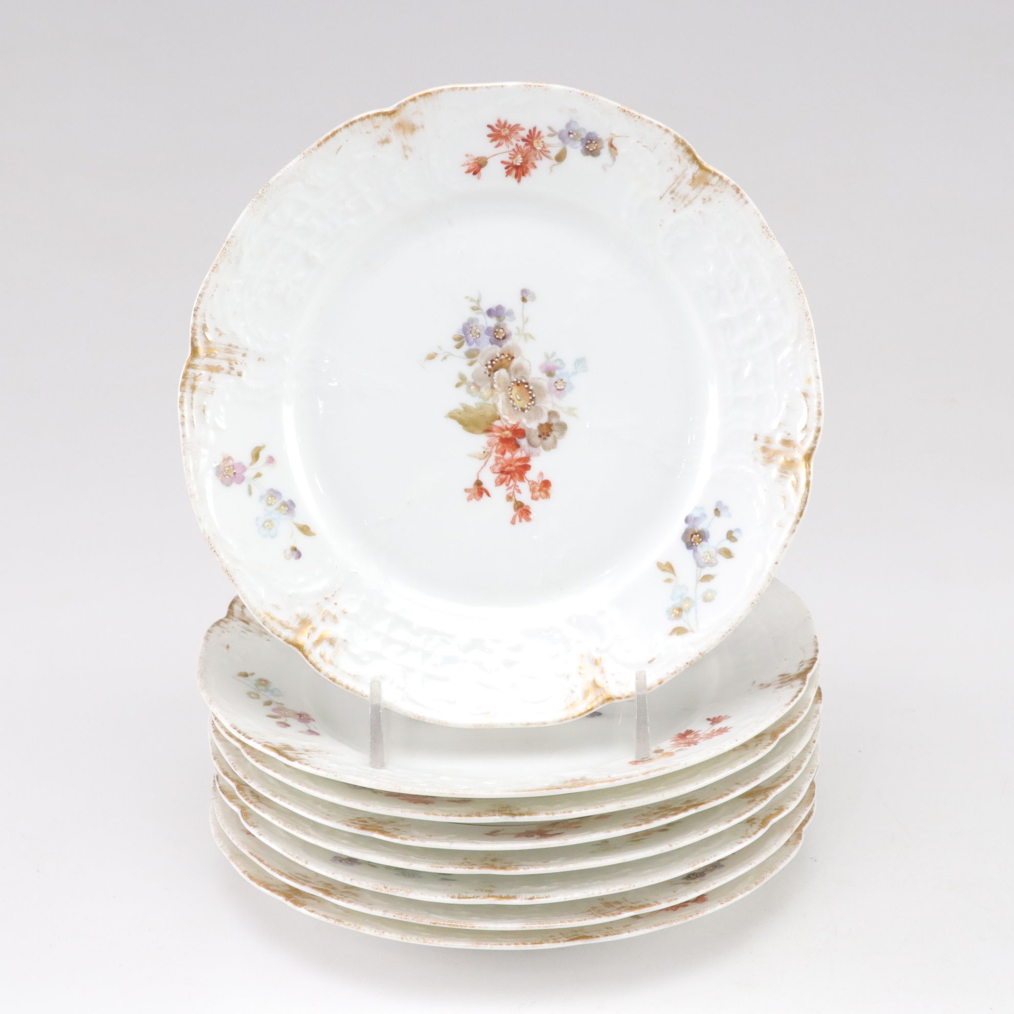 Rosenthal China and Thomas Bavaria in Gilt Porcelain Teacups and Tableware Set