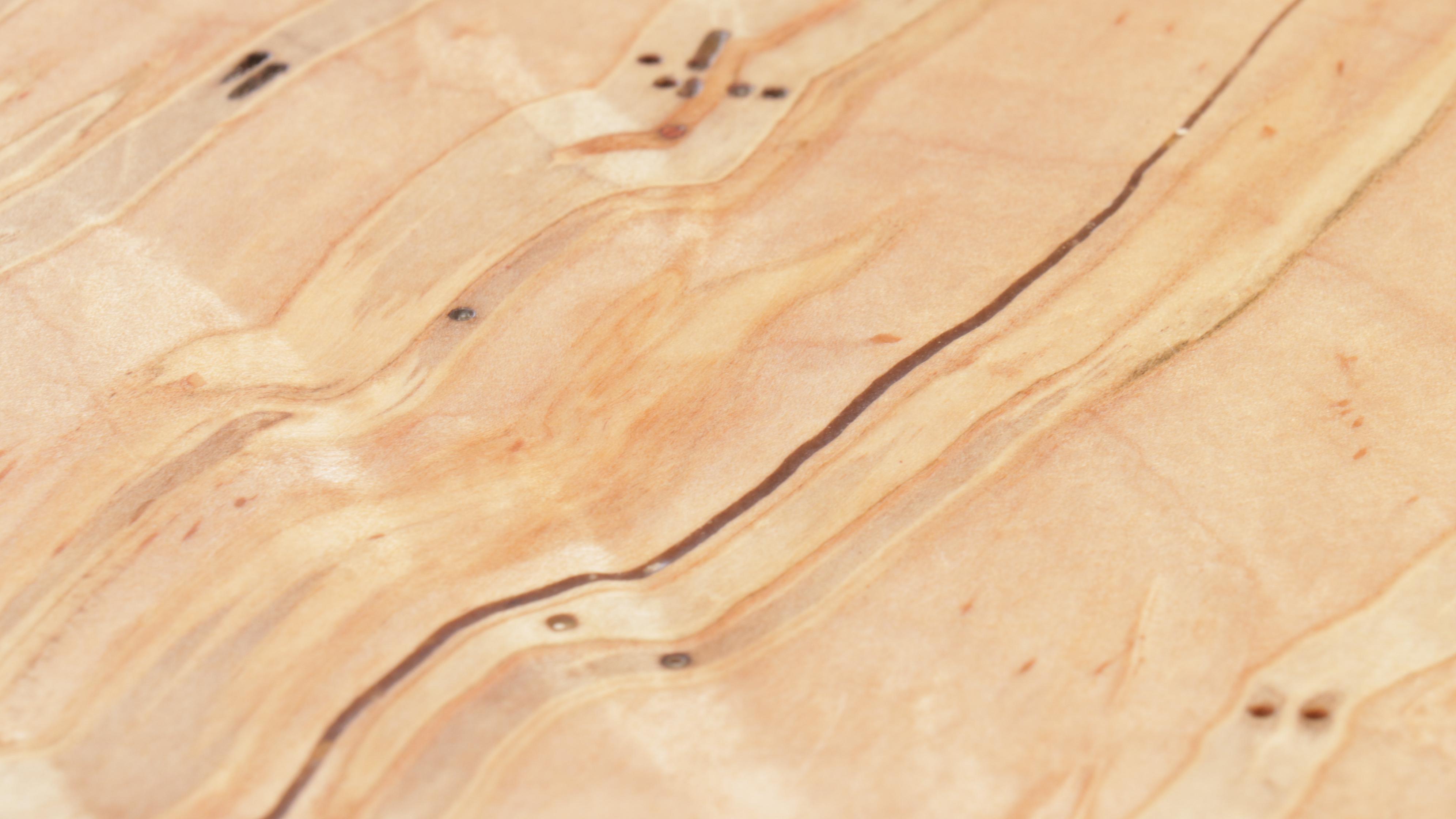 Modern Reclaimed Wood with Epoxy Inlay Live Edge Table