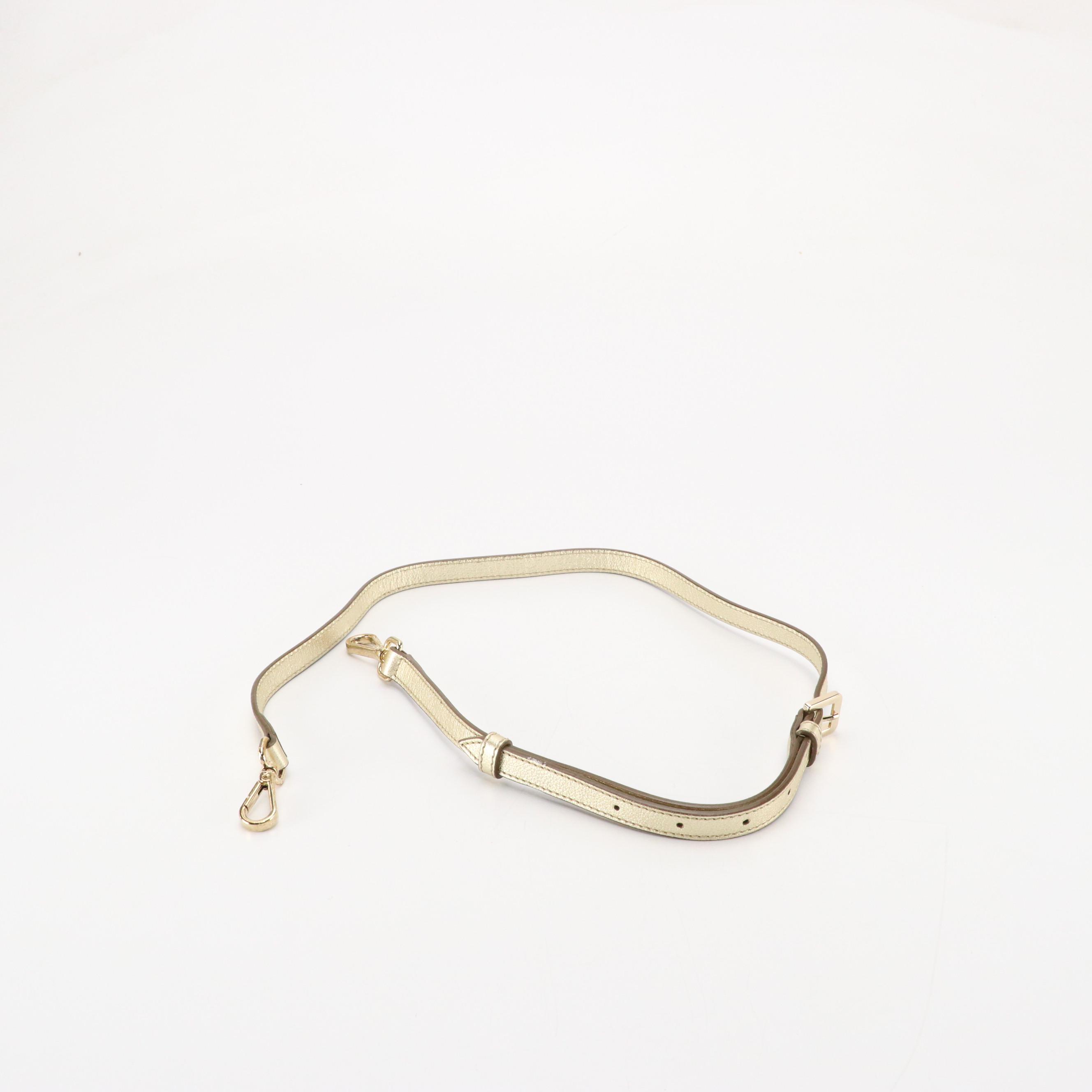 Jimmy Choo Bria Two-Way Zip Tote in Metallic Gold Leather