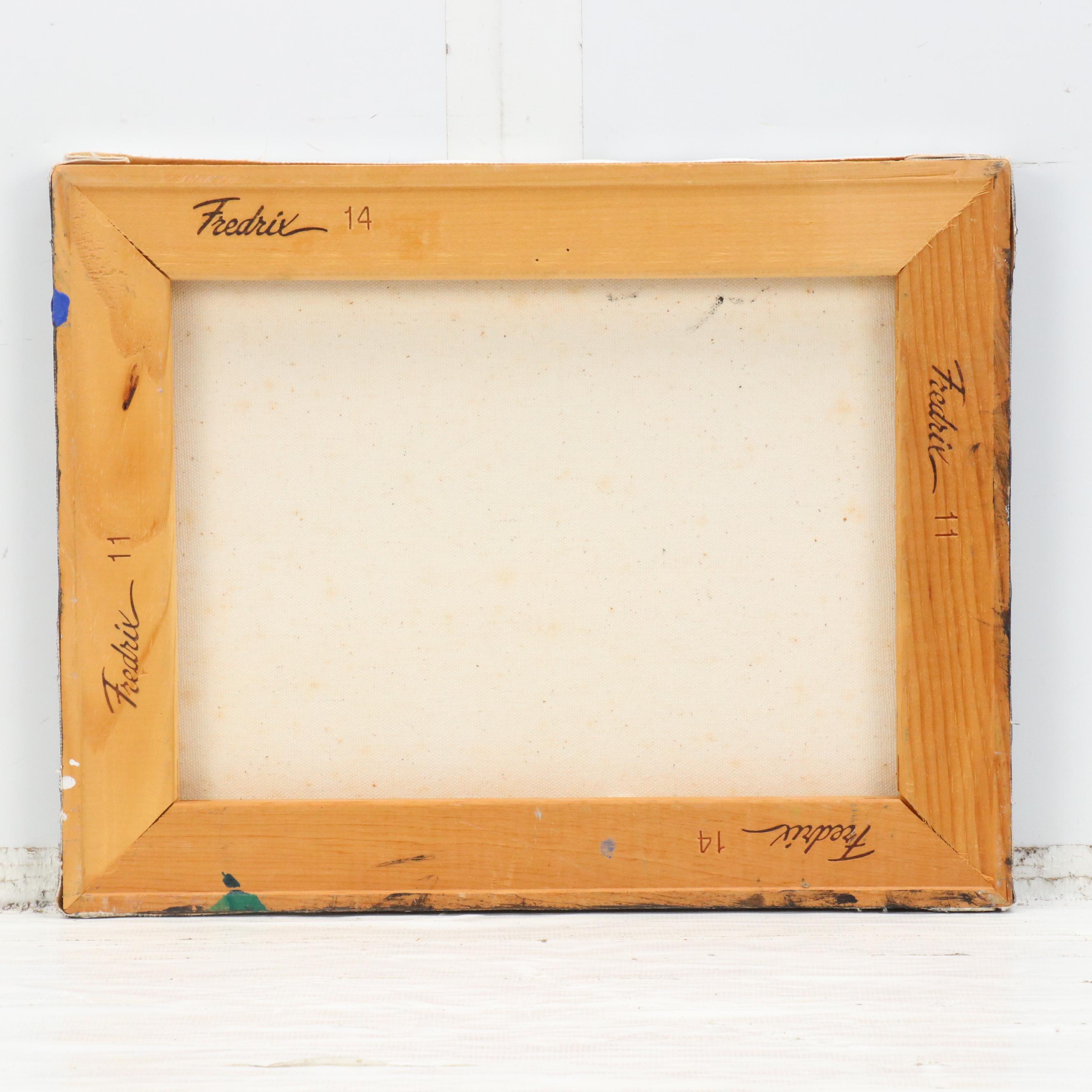 Watercolor and Ink Painting of Stylized Cityscape and Still Life Oil Painting