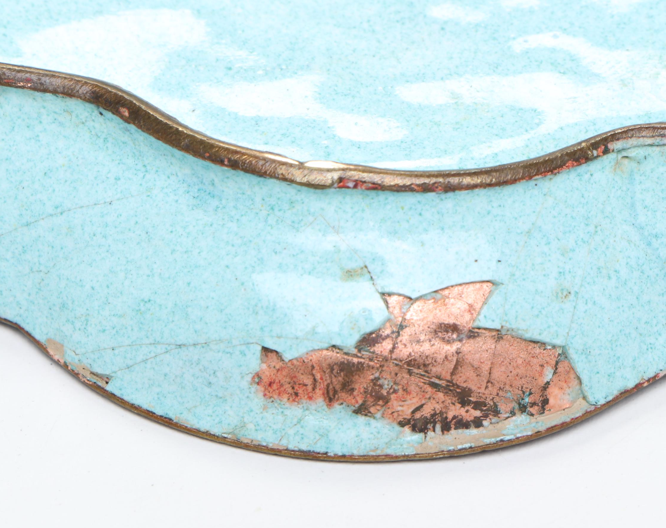 Chinese Peking Enamel Box with Other Decor and Porcelain Teapot