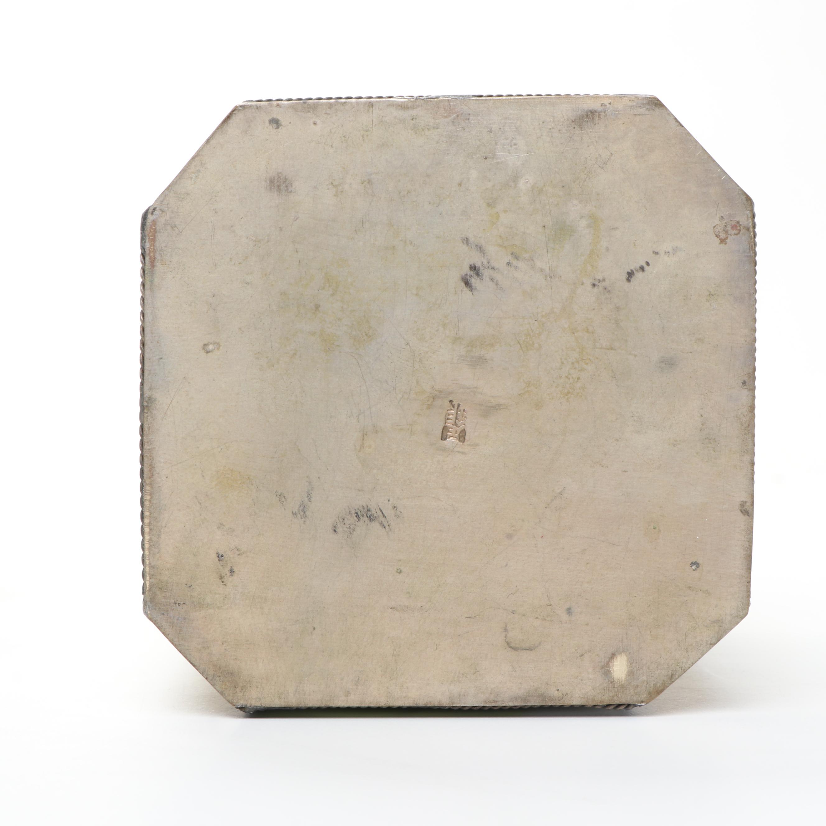 Chinese Peking Enamel Box with Other Decor and Porcelain Teapot