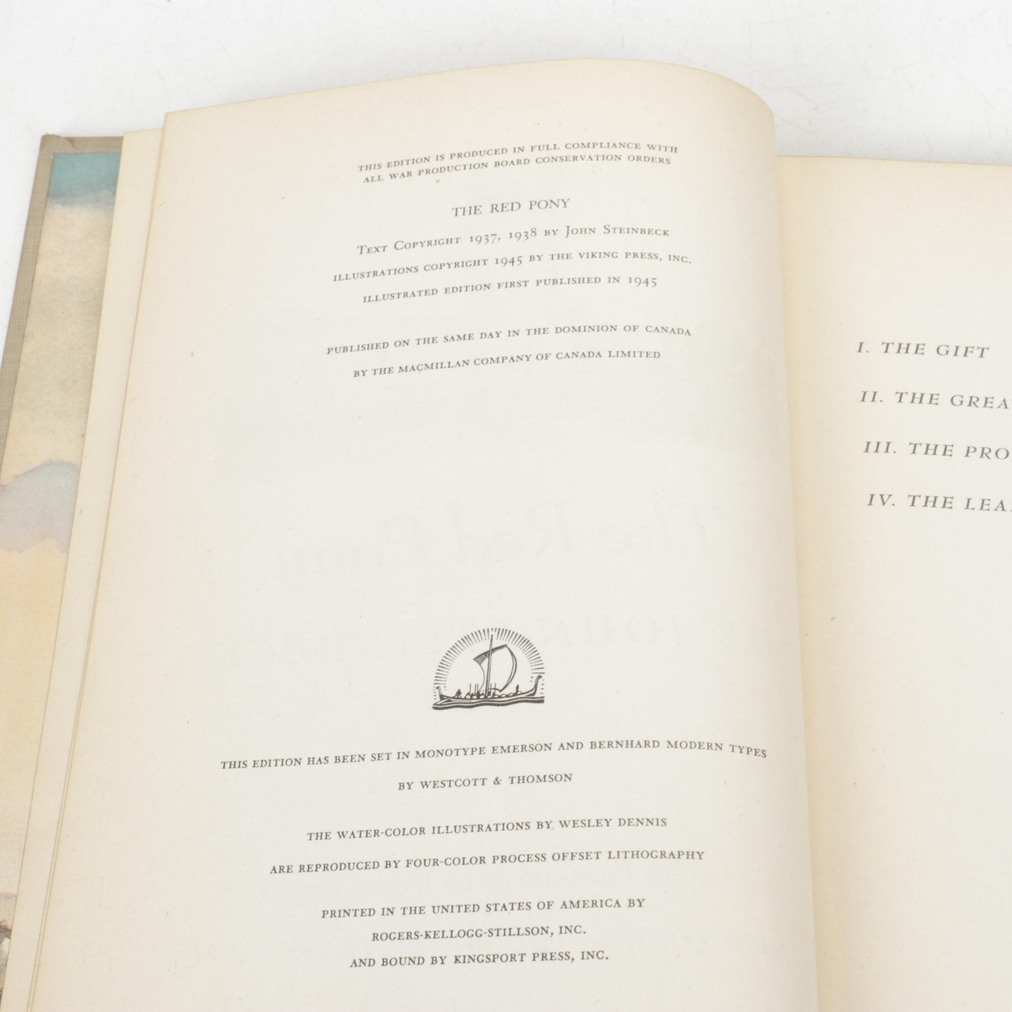 John Steinbeck's "The Red Pony" & Other Classic Adventure Novels