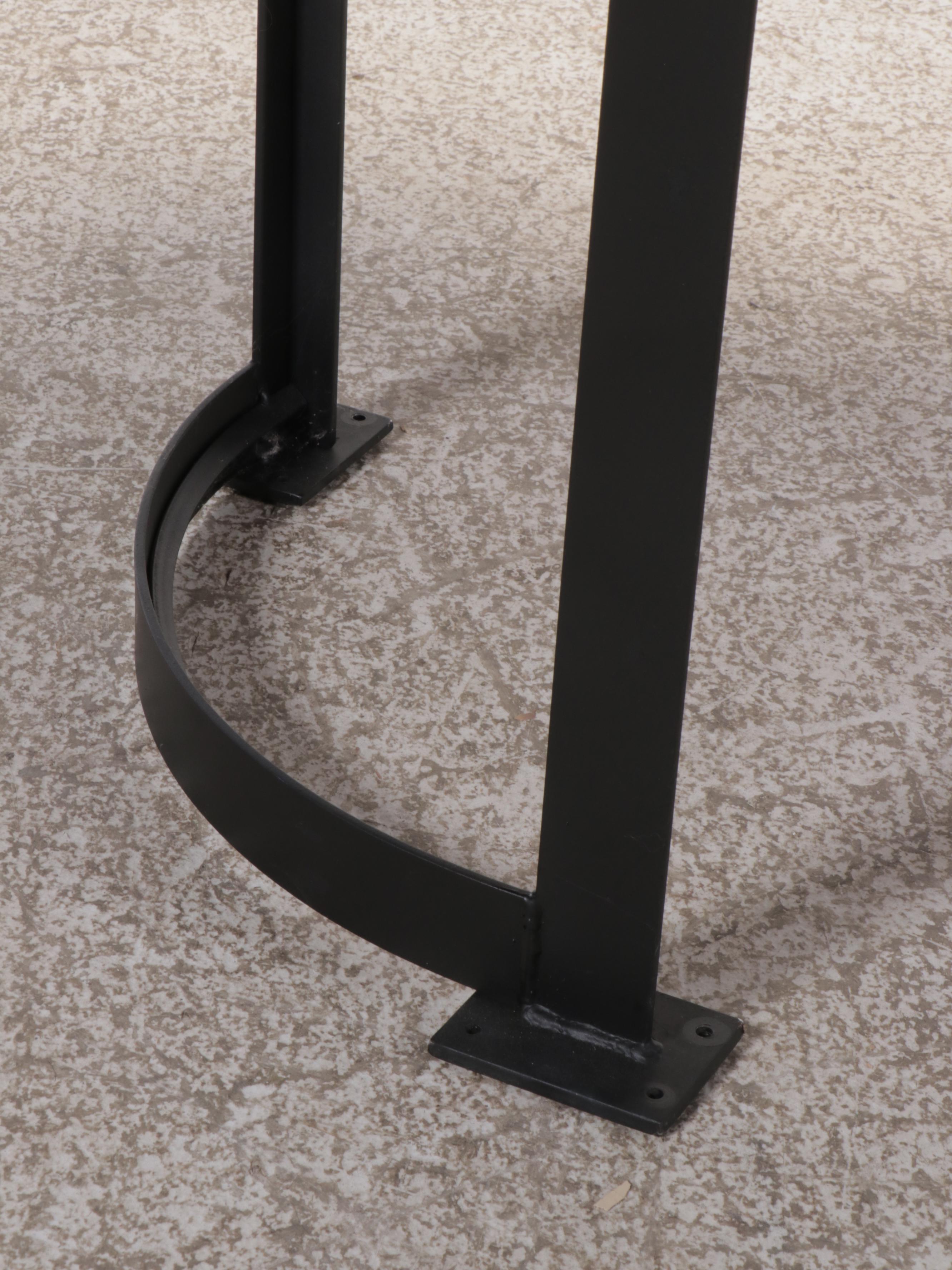 Natural Edge Wood Cross-Section and Acrylic Bistro  Table