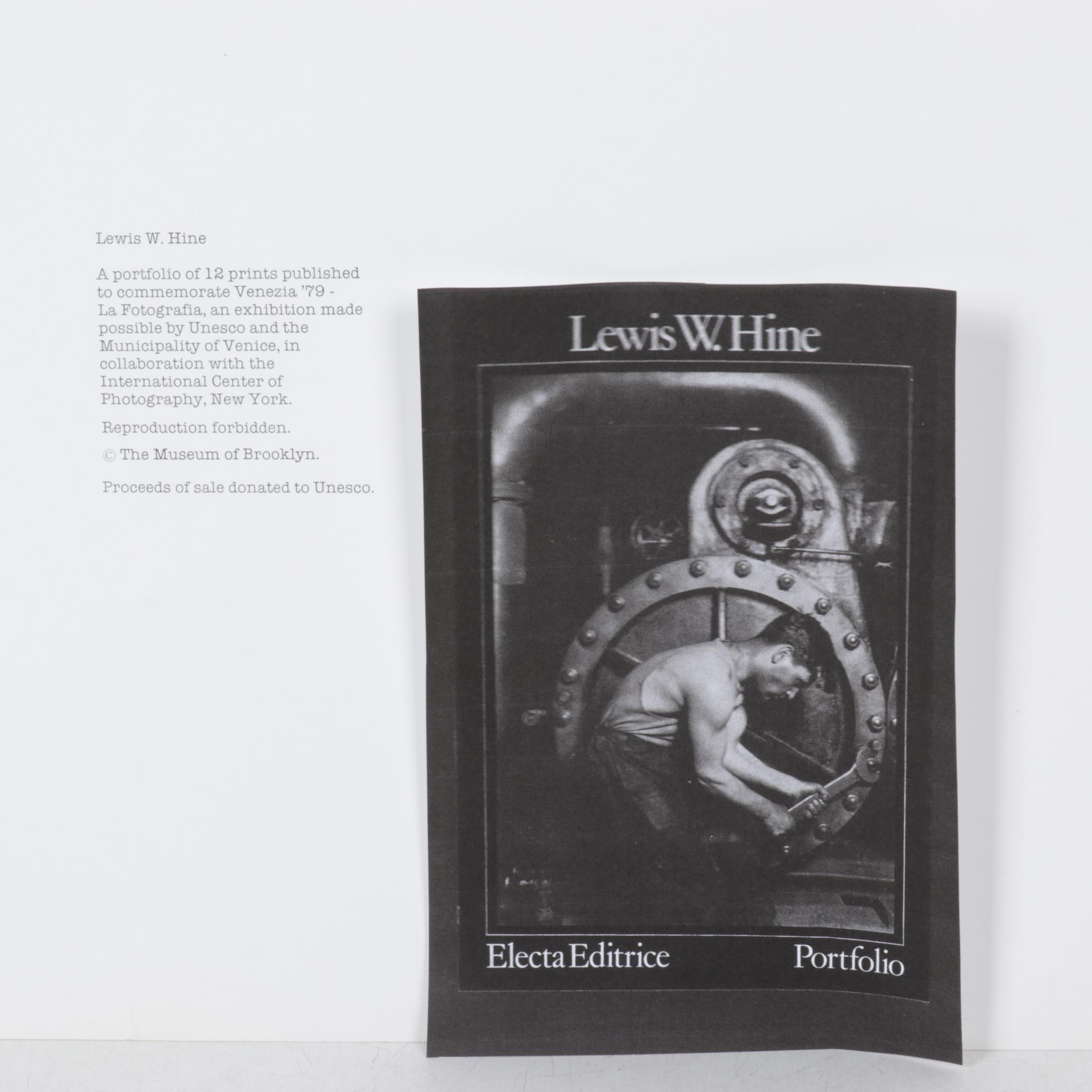 Rotogravure after Lewis W. Hine "Icarus" for Portfolio