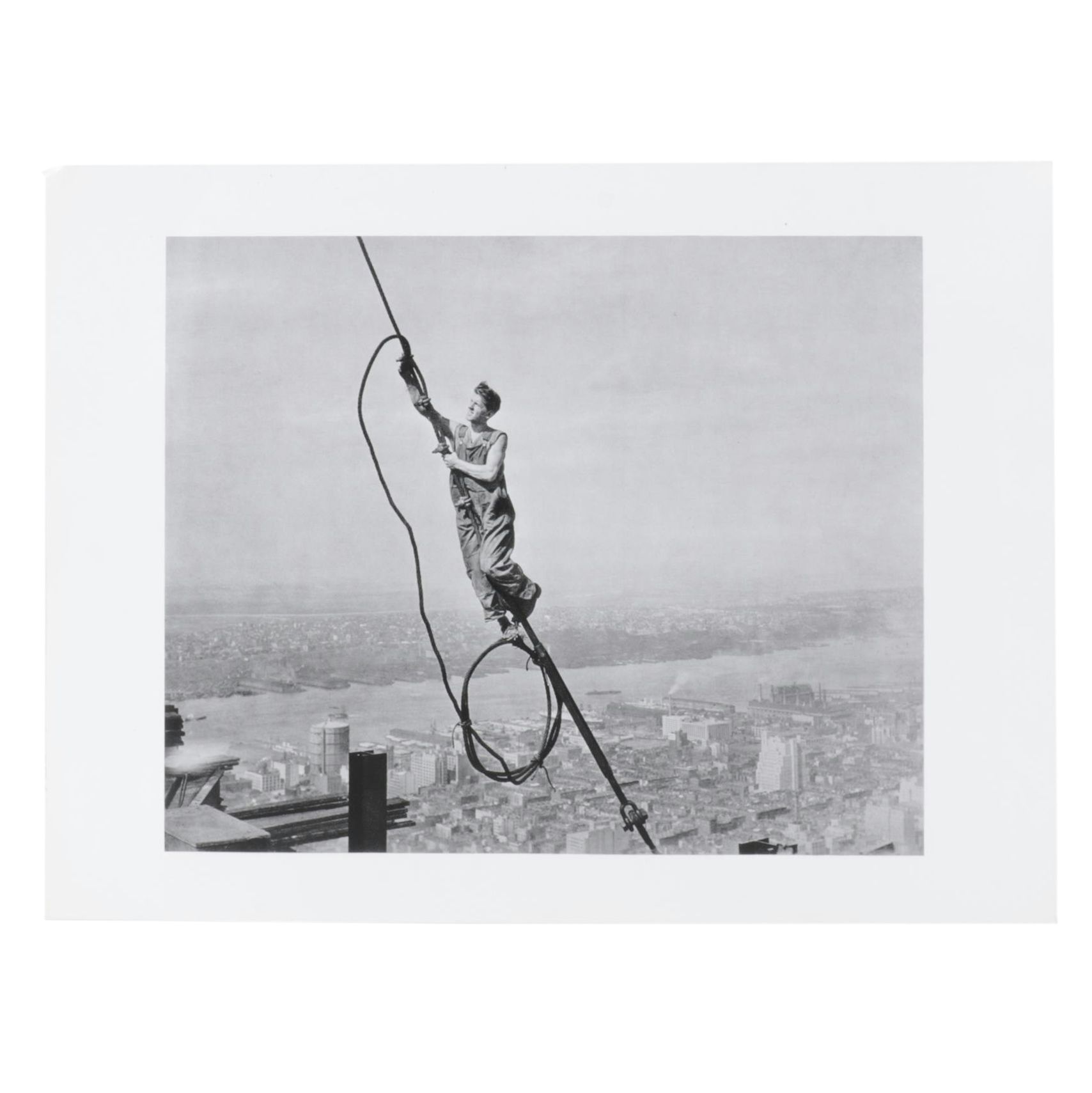 Rotogravure after Lewis W. Hine "Icarus" for Portfolio