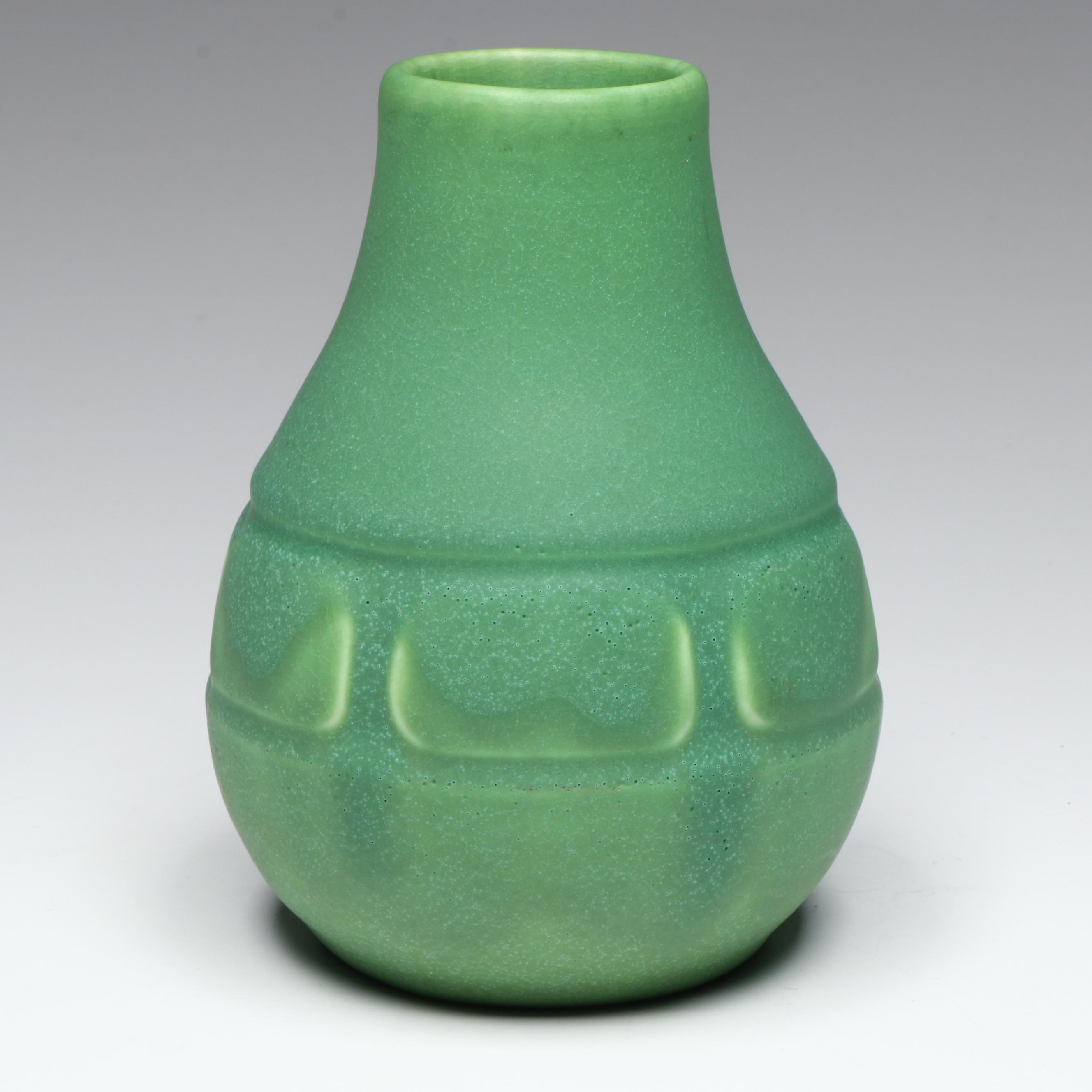 Rookwood Pottery Arts and Crafts Style Teal Glazed Vase