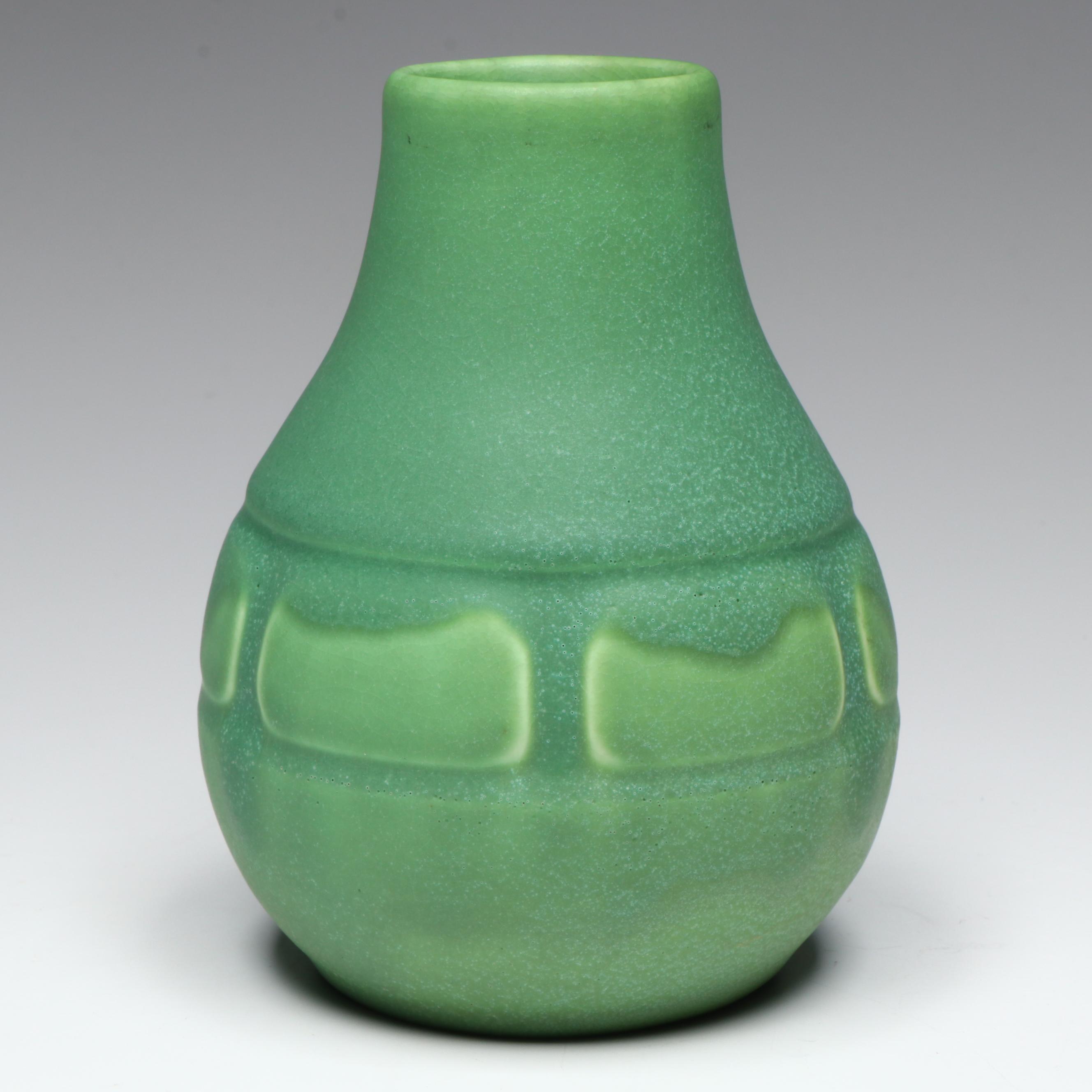 Rookwood Pottery Arts and Crafts Style Teal Glazed Vase