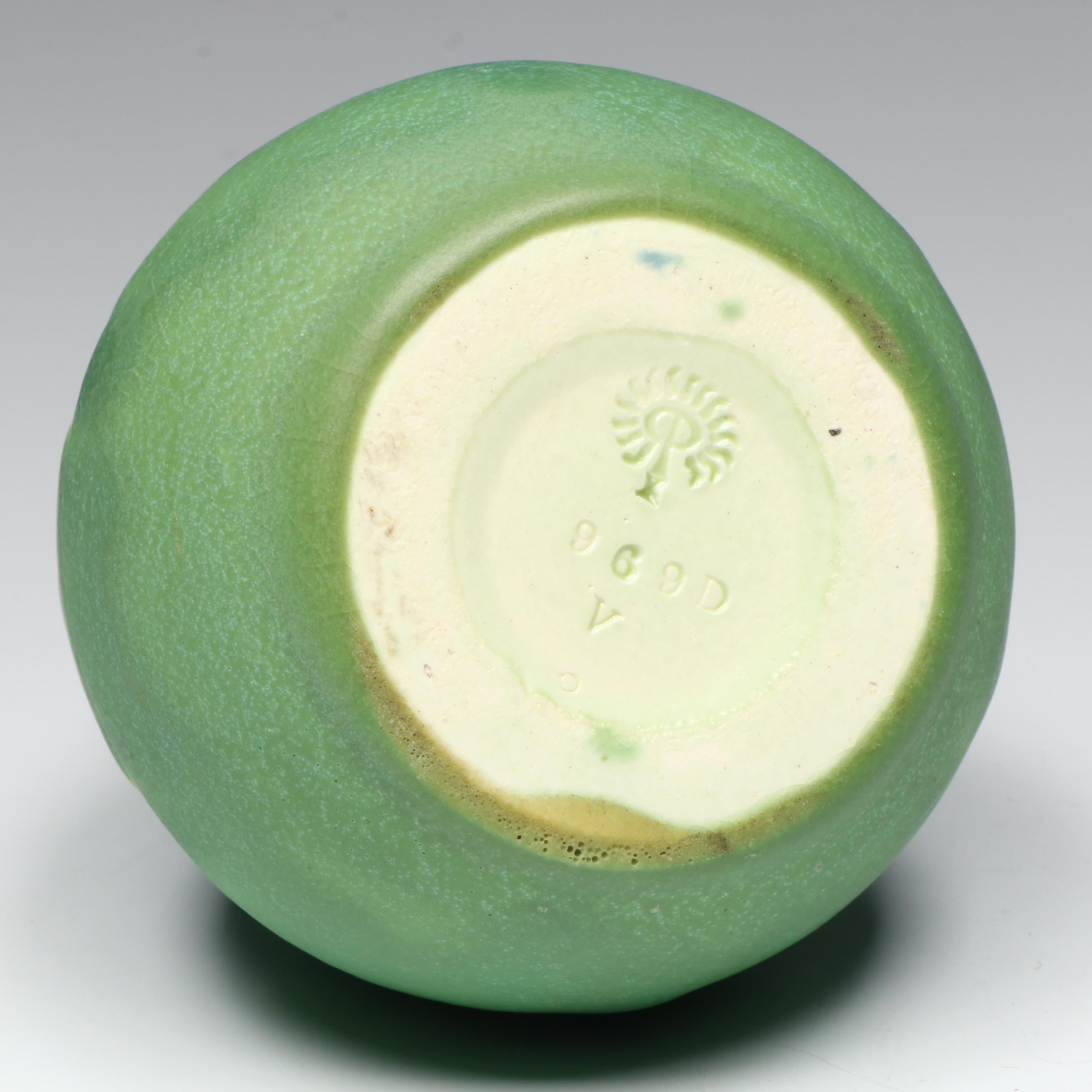 Rookwood Pottery Arts and Crafts Style Teal Glazed Vase