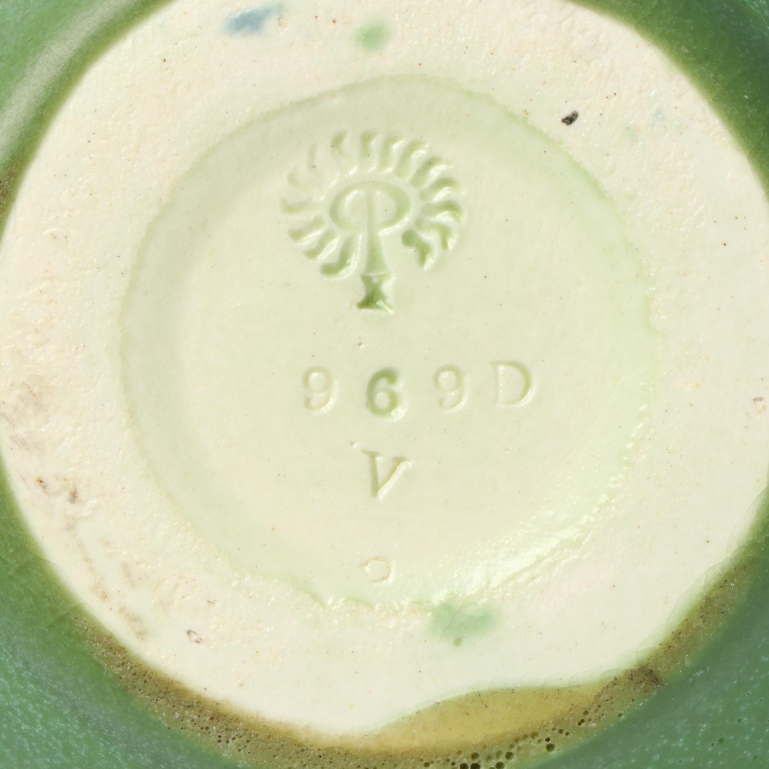 Rookwood Pottery Arts and Crafts Style Teal Glazed Vase