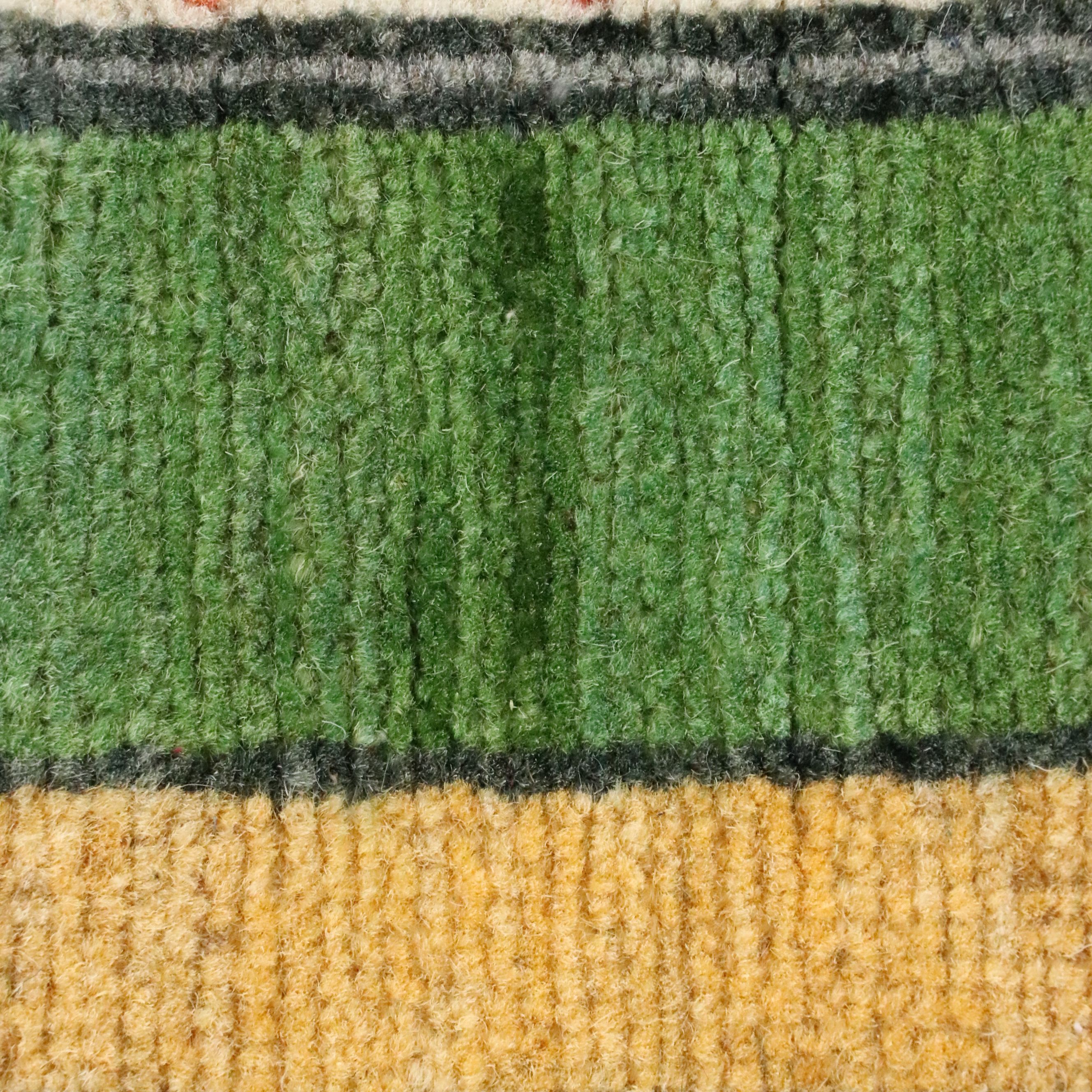 4'10 x 6'8 Hand-Knotted Afghan Pictorial War Area Rug