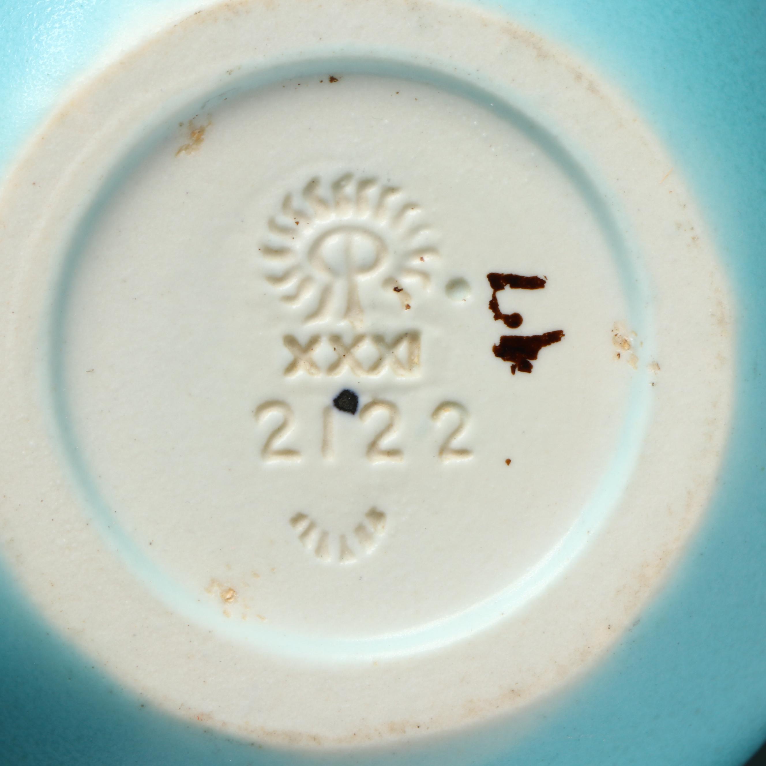 Rookwood Pottery Molten Glaze Berry and Leaf Vase, 1931