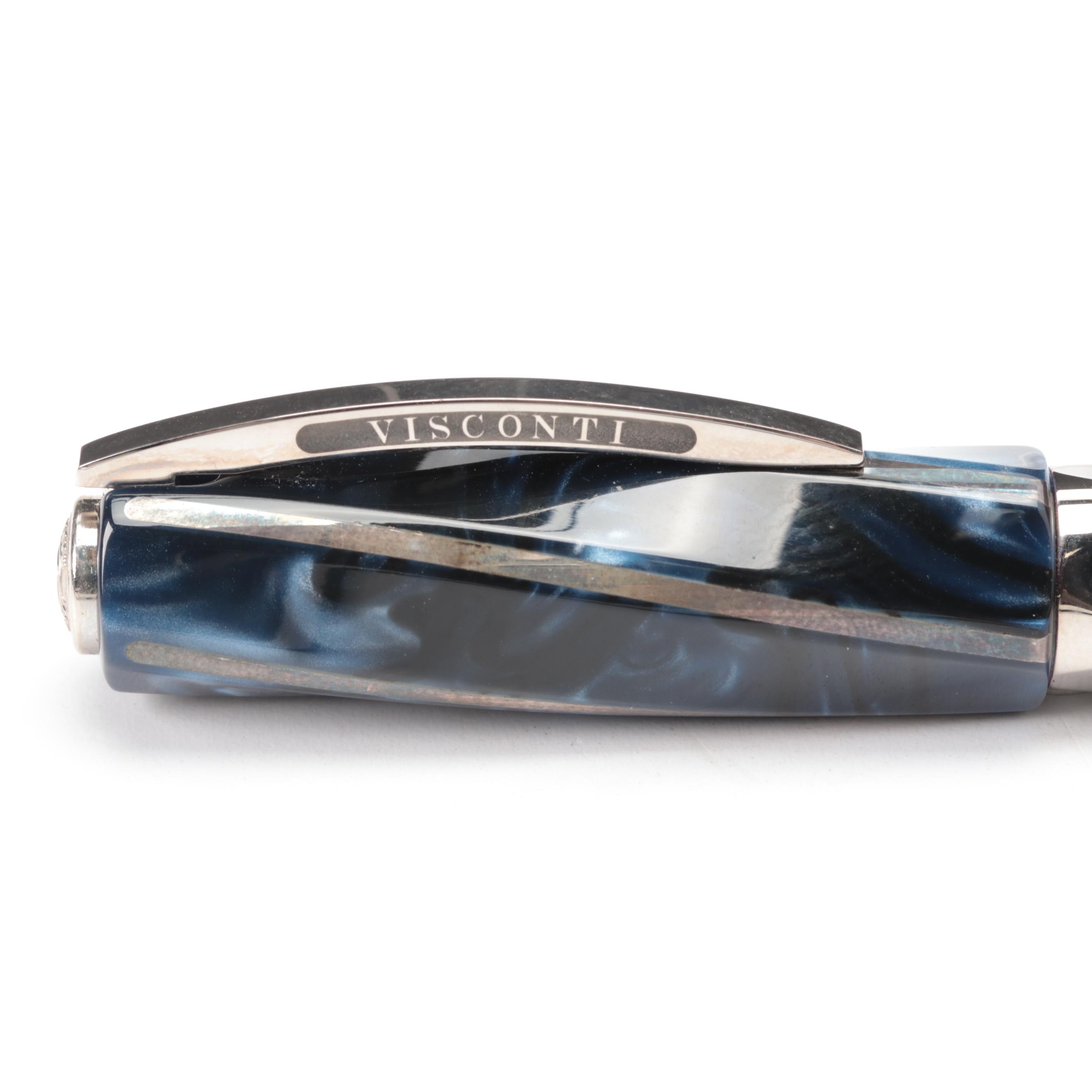 Visconti "Divina Elegance" Imperial Blue Oversize Fountain Pen
