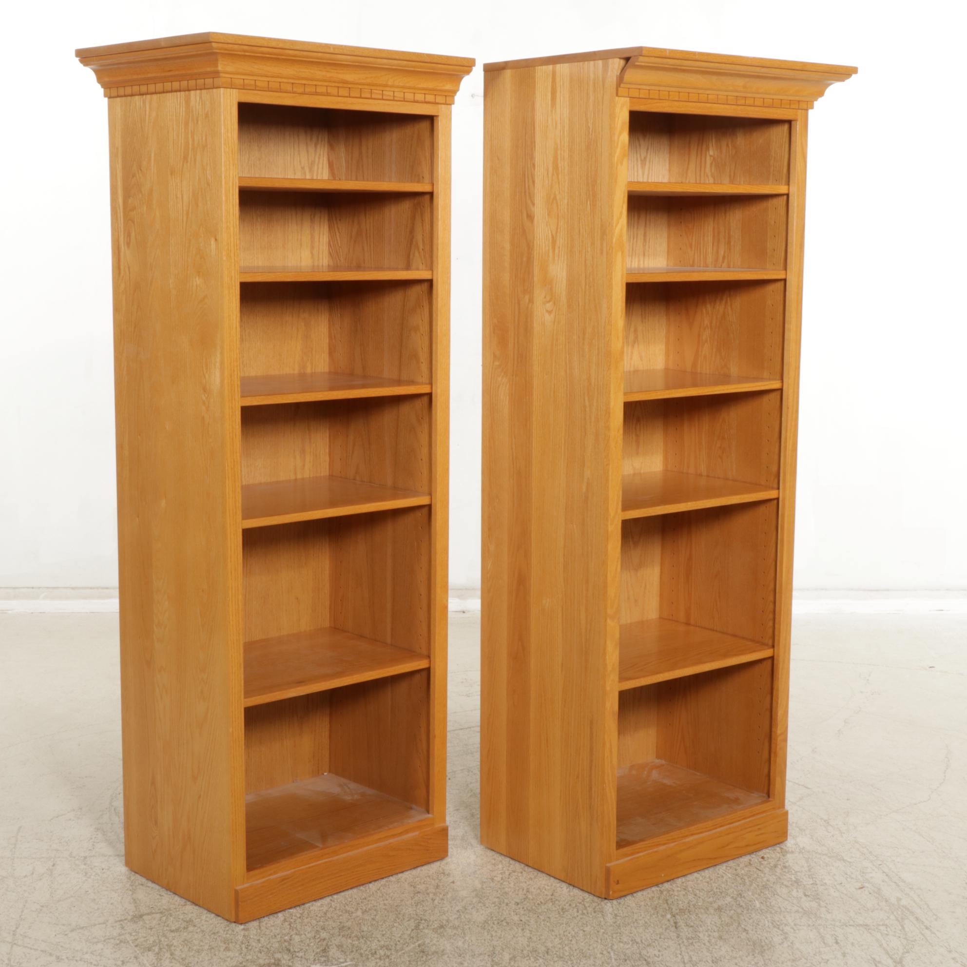 Pair of Oak Bookcases, 21st Century