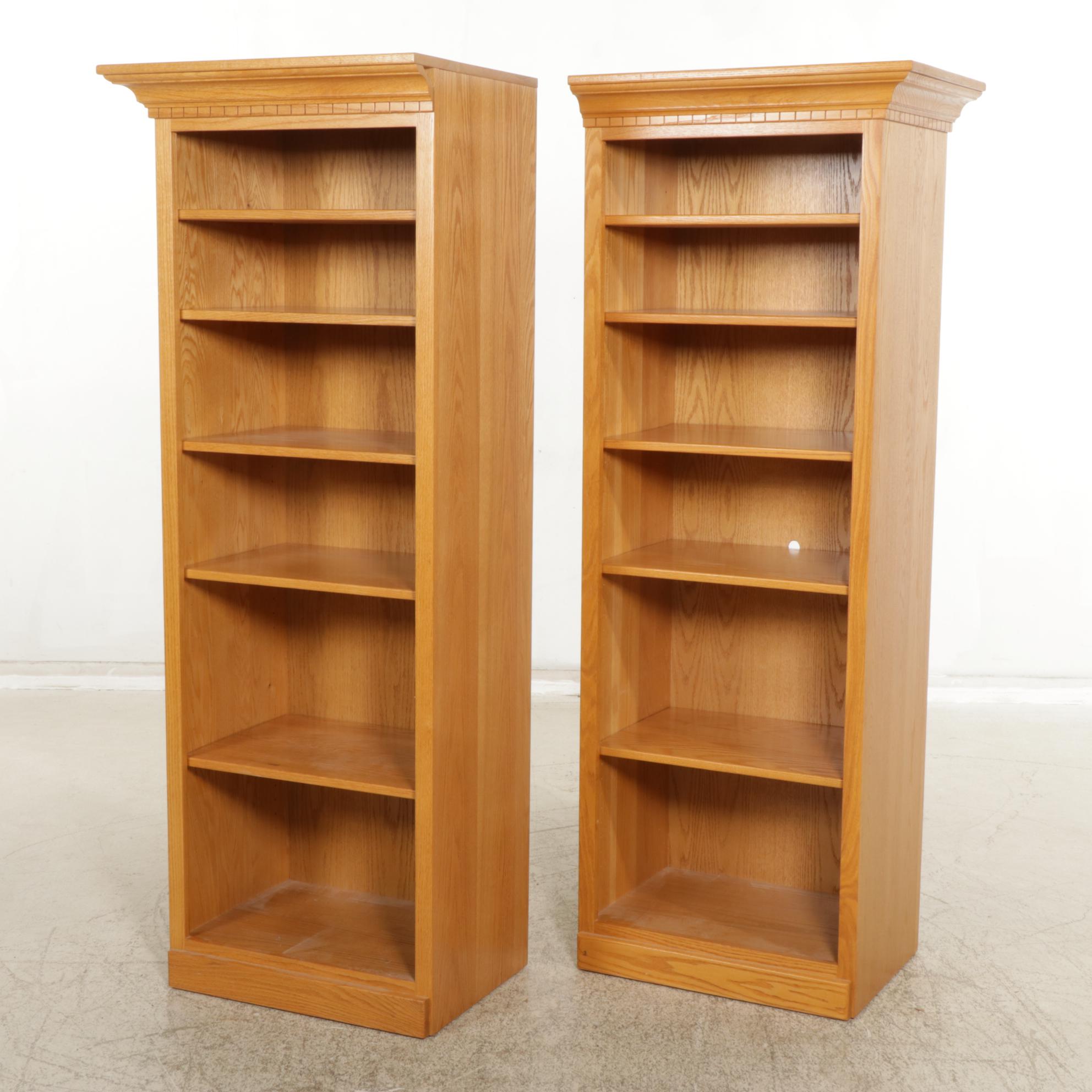 Pair of Oak Bookcases, 21st Century