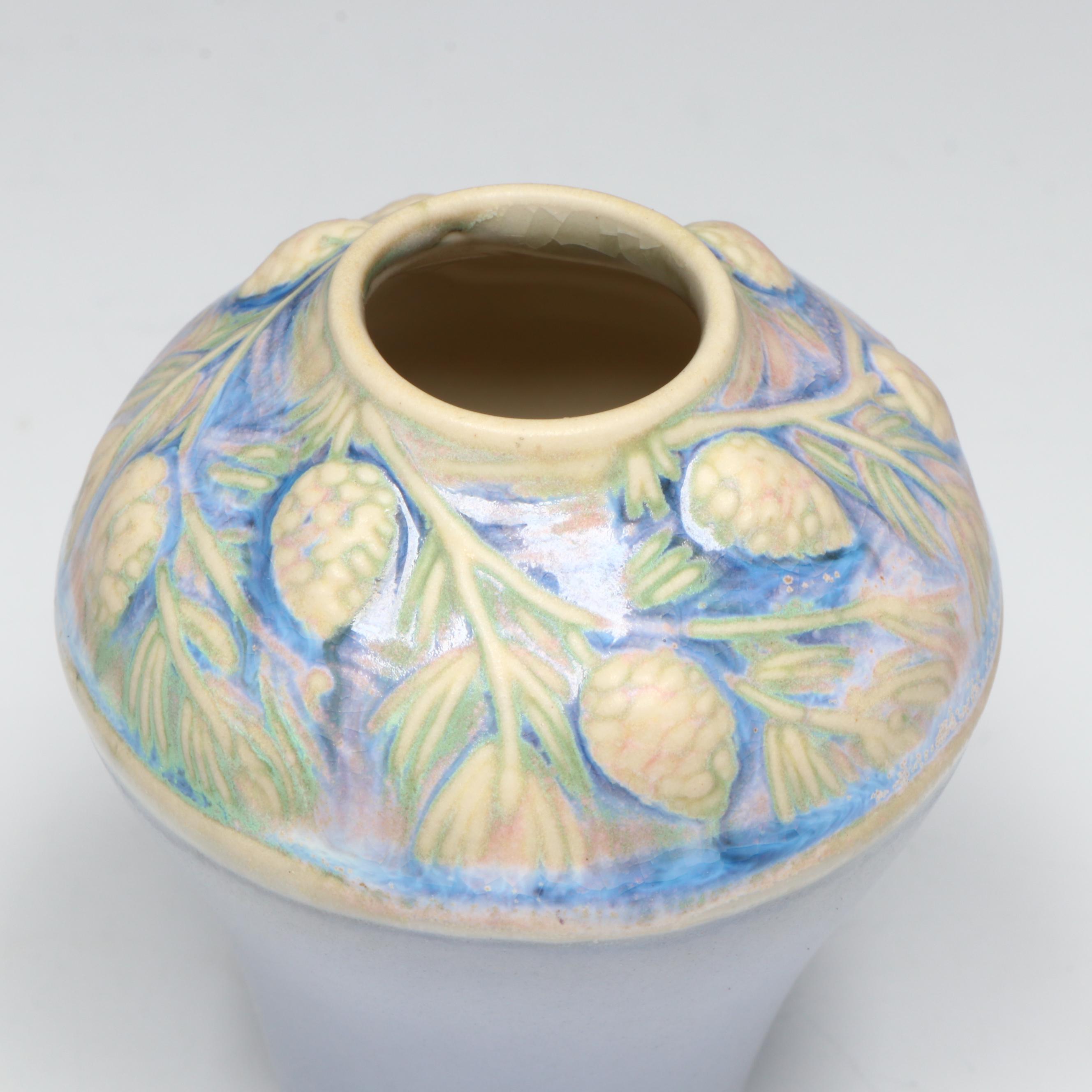 Rookwood Pottery Art Deco Style Pine Cone Vase, 2012