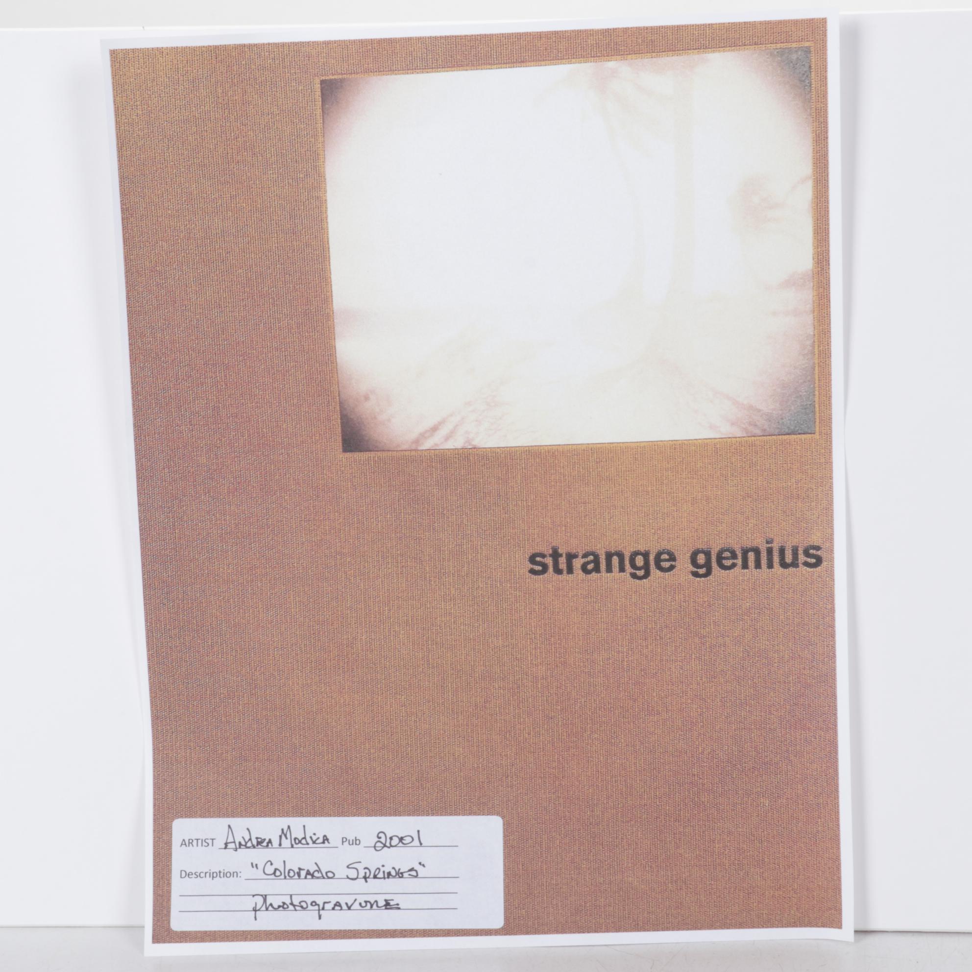 Lithograph Print "Colorado Springs" After Andrea Modica, 2001