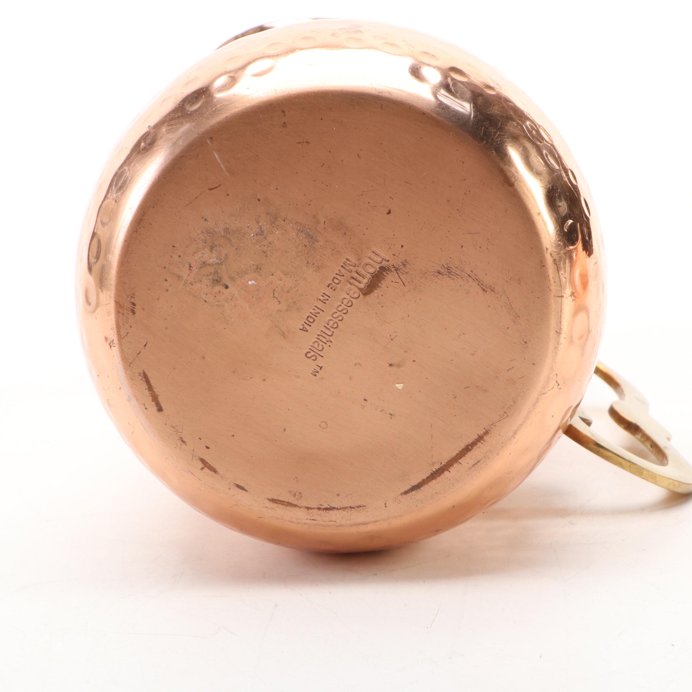 Home Essentials Hammered Copper Pitcher with Other Moscow Mule Mugs