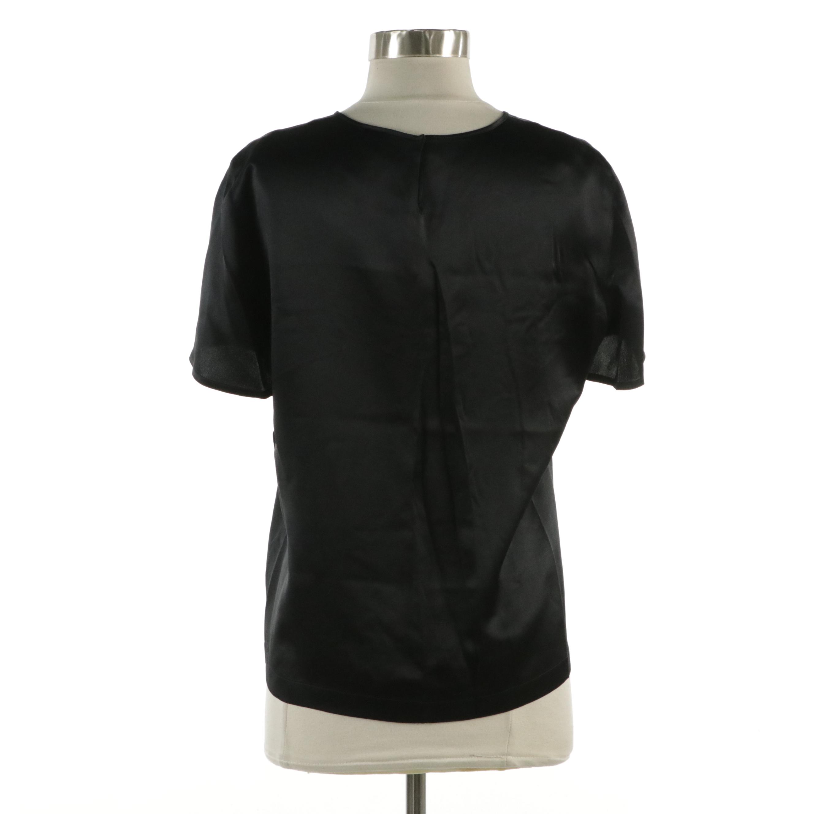 Chanel Autumn Collection Short Sleeve Top in Silk