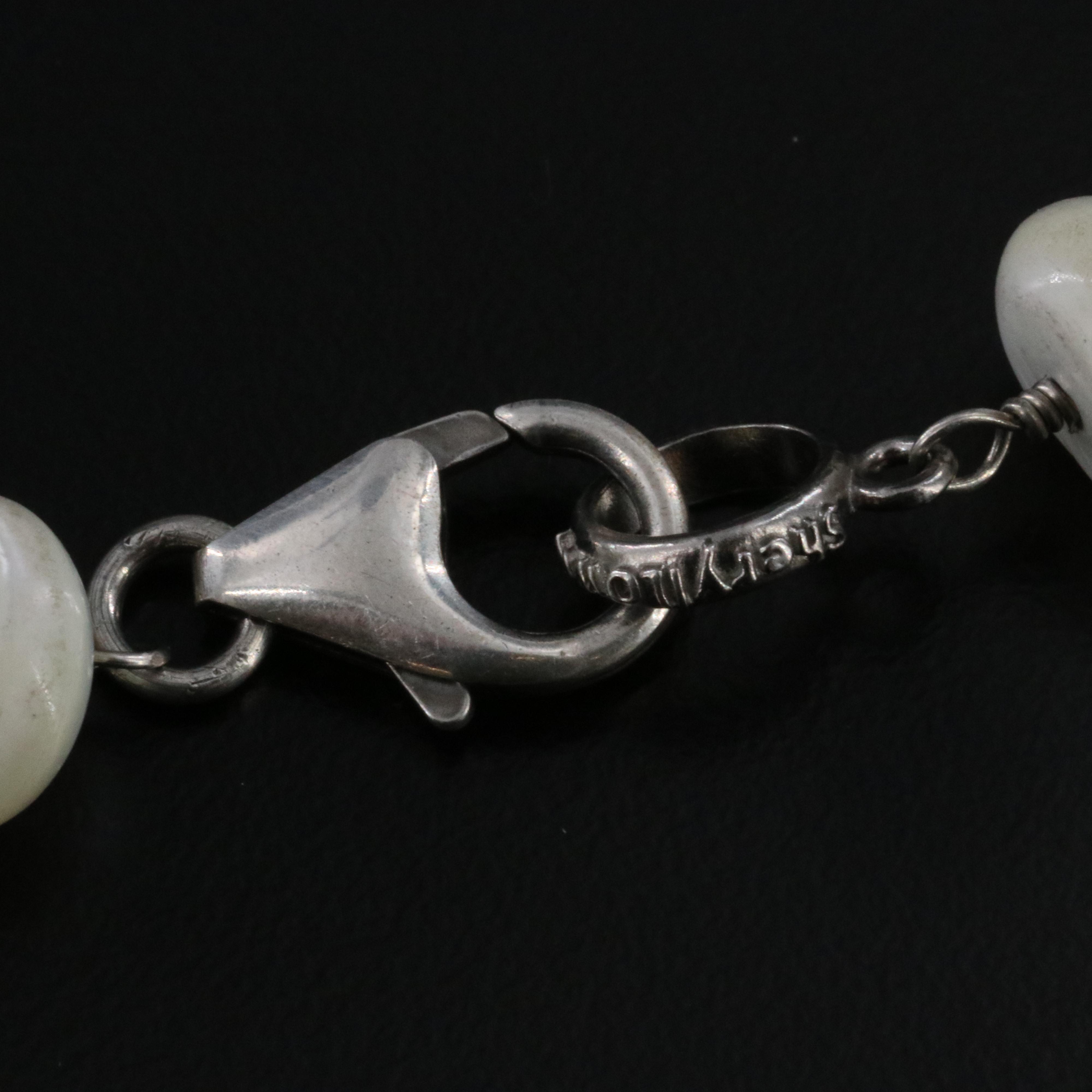 Sheryl Lowe Sterling Gemstone Necklace