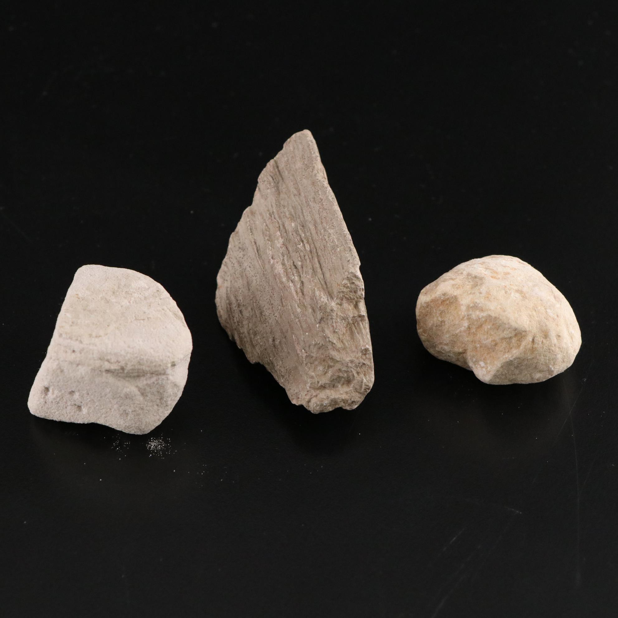 Petrified Wood, Citrine, Slate & Other Mineral Specimens