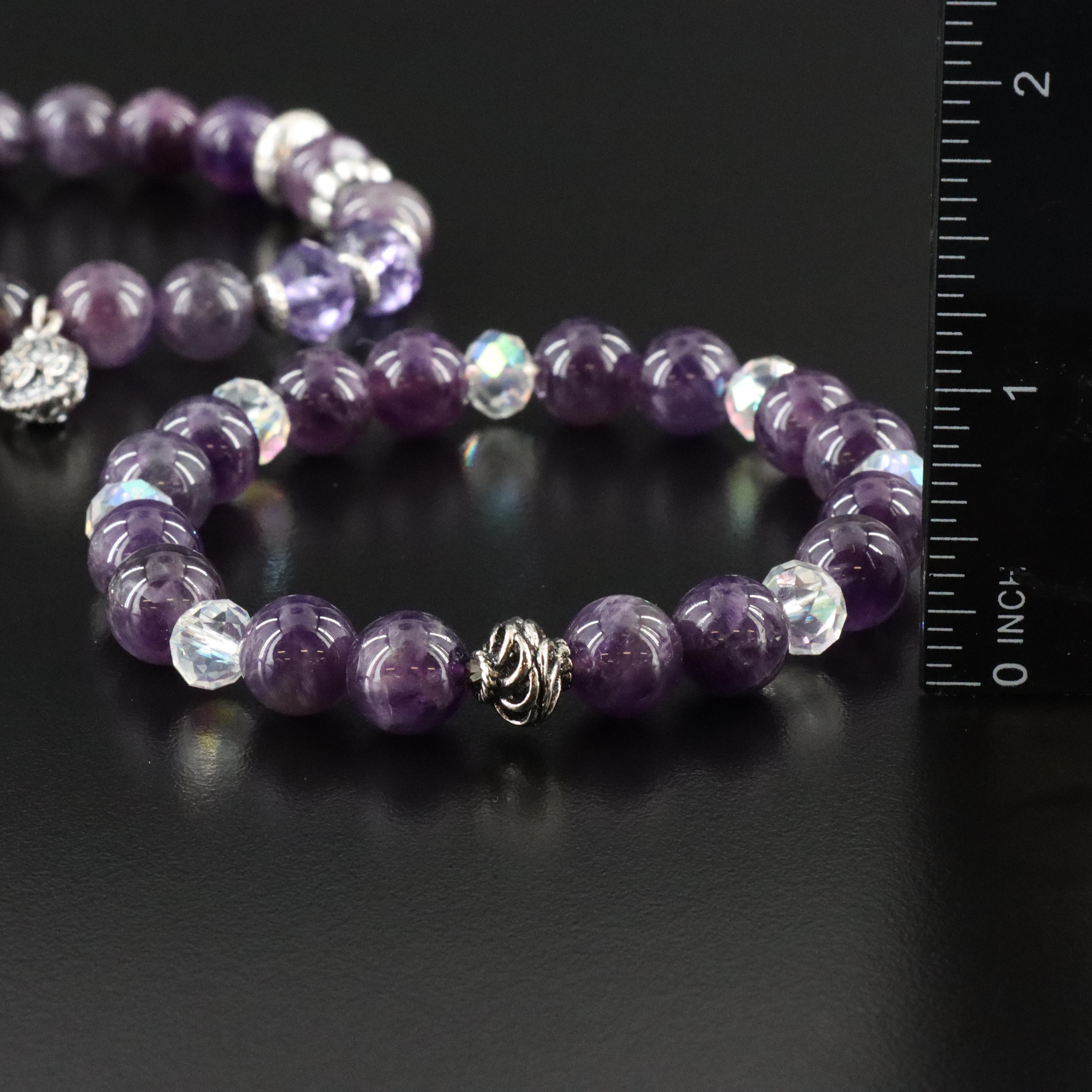 Judith Ripka Sterling, Amethyst and Rock Crystal Featured in Bracelet Trio