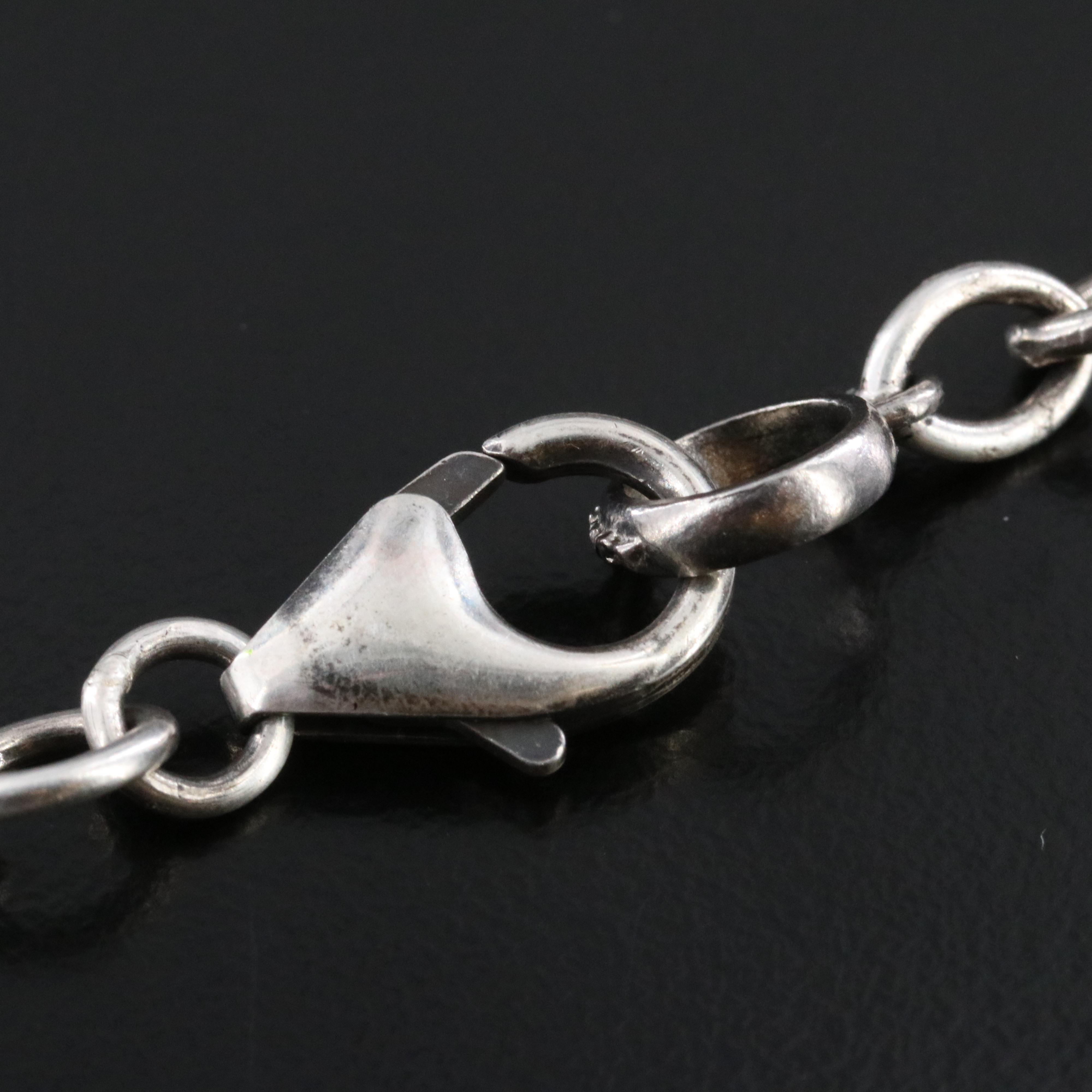 Sheryl Lowe Sterling Sunstone and Diamond Maltese Cross Lariat Necklace