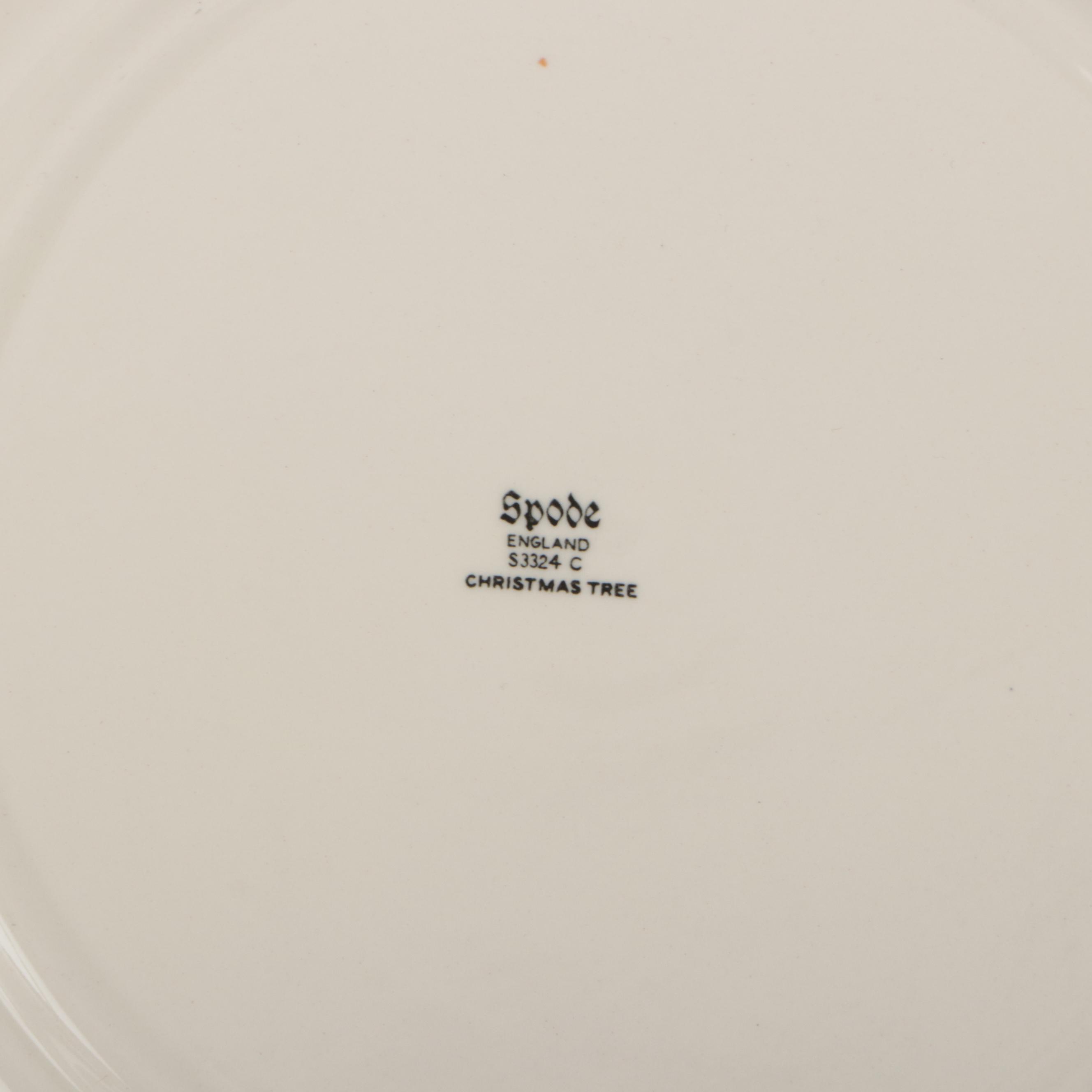 Spode "Christmas Tree" Porcelain Tableware with Seasonal Tablecloths