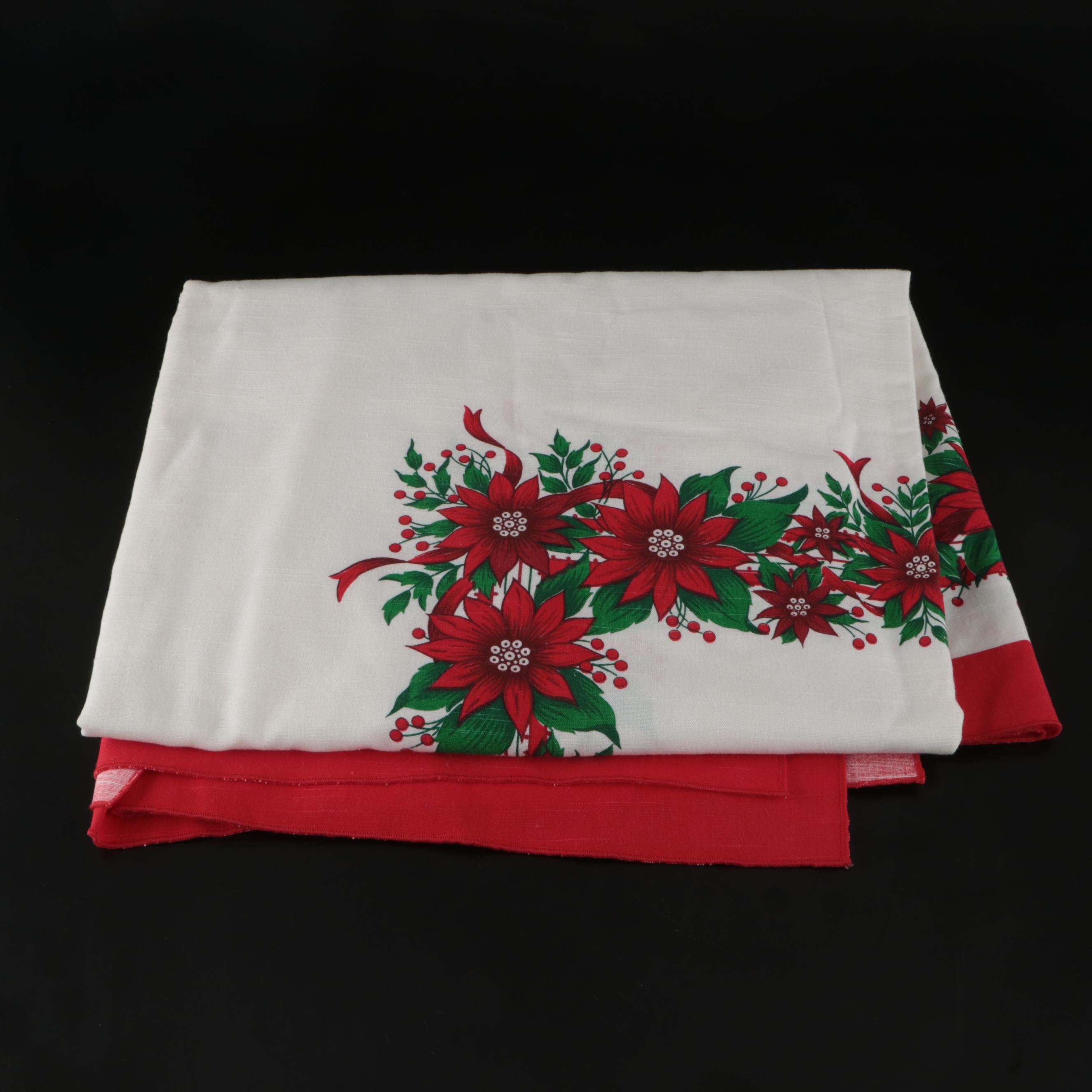 Spode "Christmas Tree" Porcelain Tableware with Seasonal Tablecloths