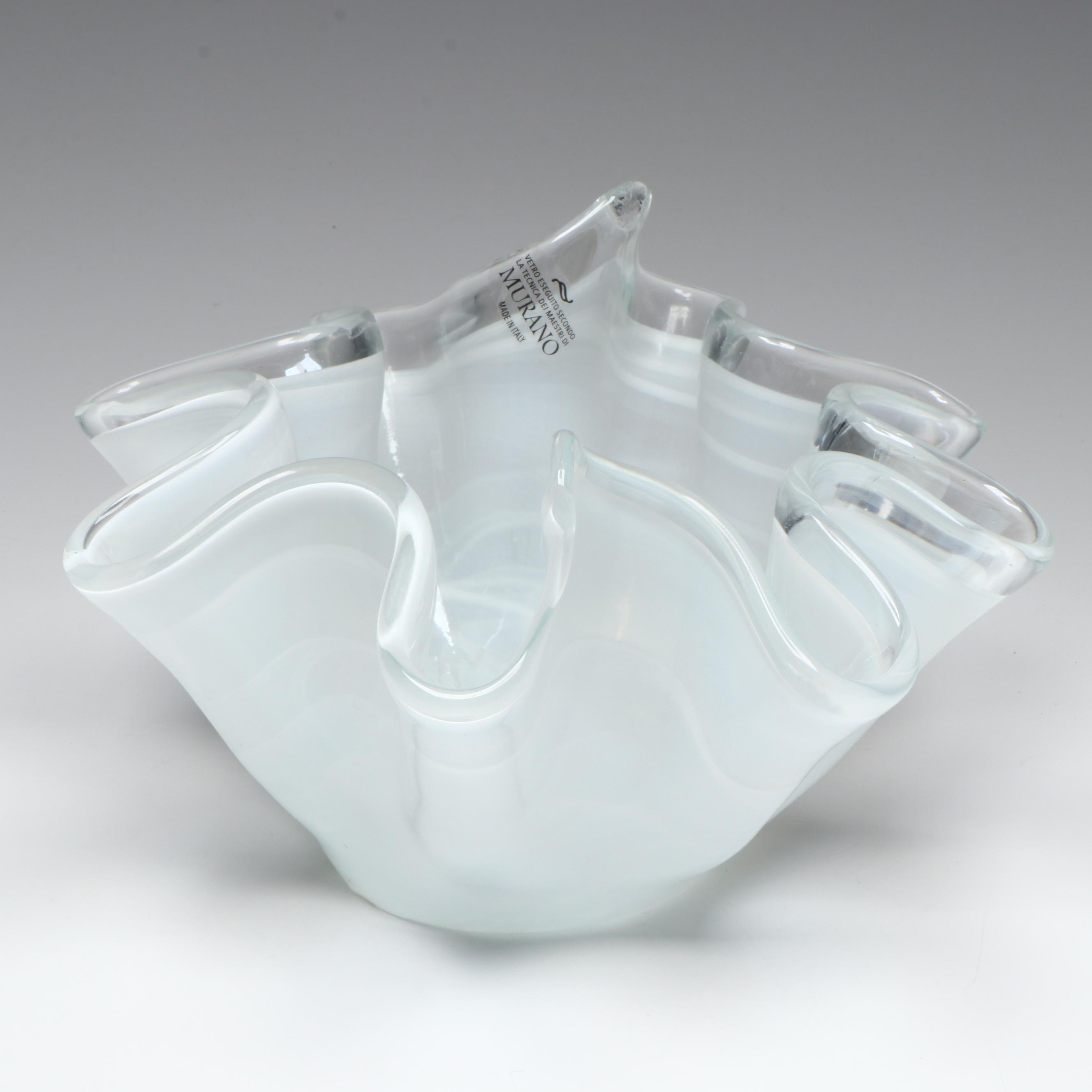 Murano Handblown Art Glass Bowls, Mid to Late 20th Century