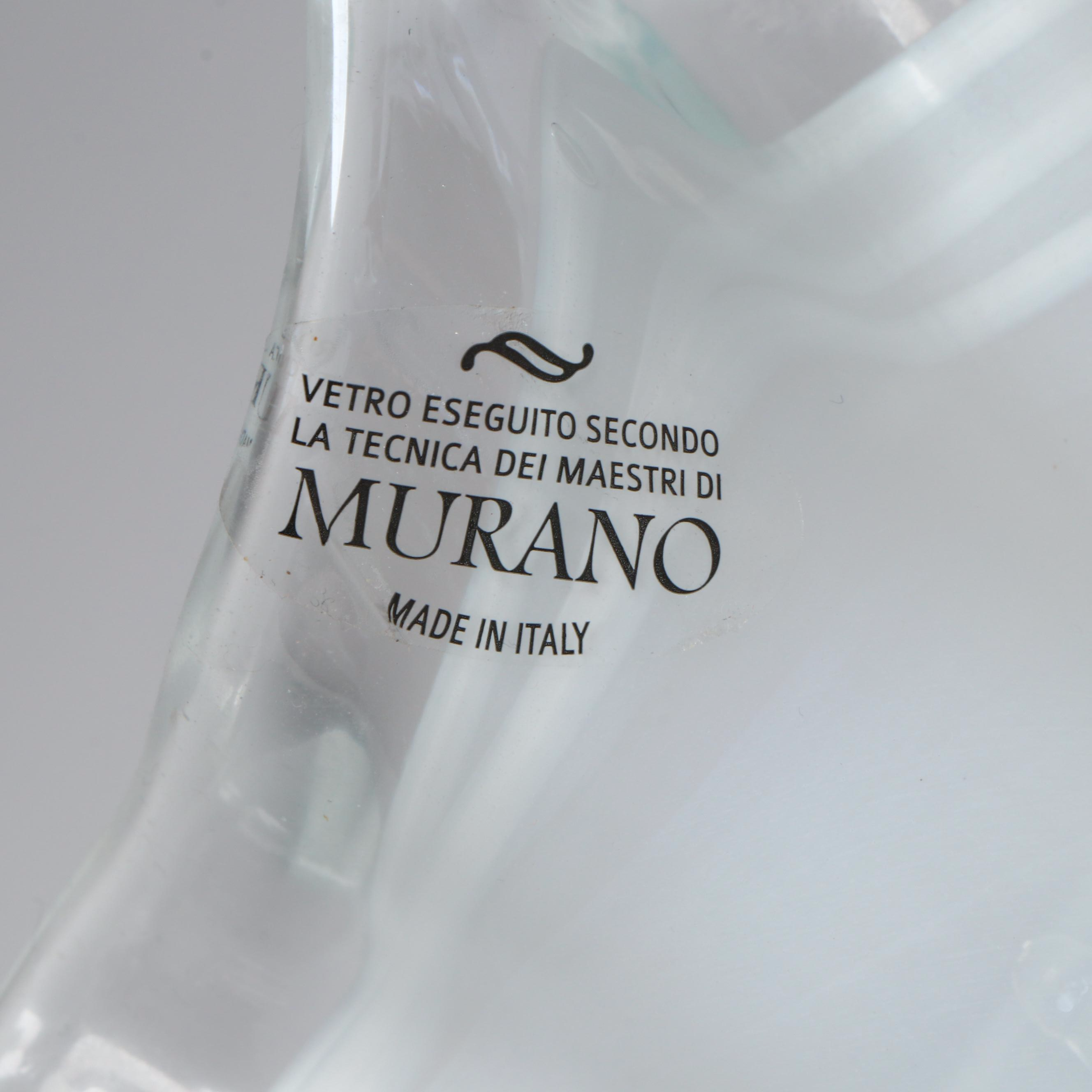 Murano Handblown Art Glass Bowls, Mid to Late 20th Century