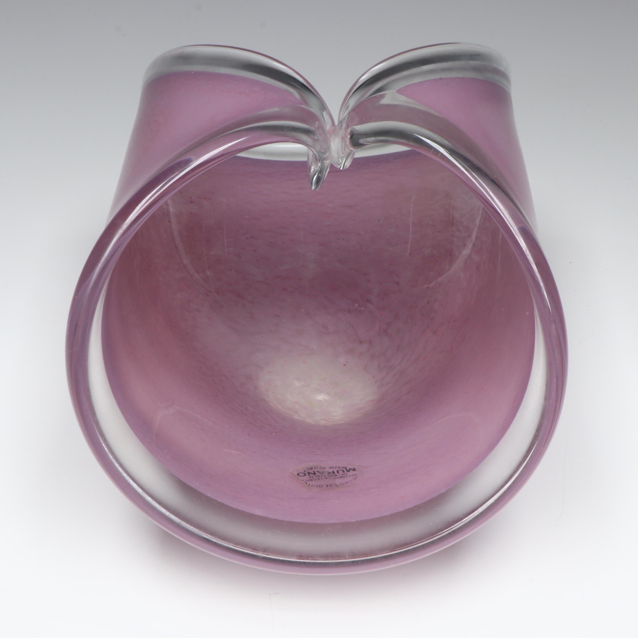 Murano Handblown Art Glass Bowls, Mid to Late 20th Century