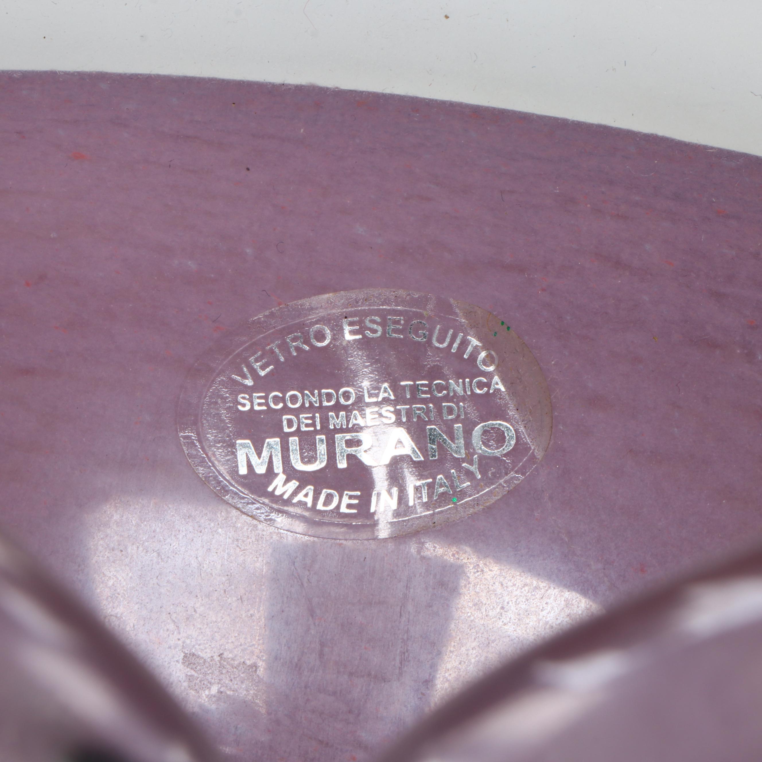 Murano Handblown Art Glass Bowls, Mid to Late 20th Century