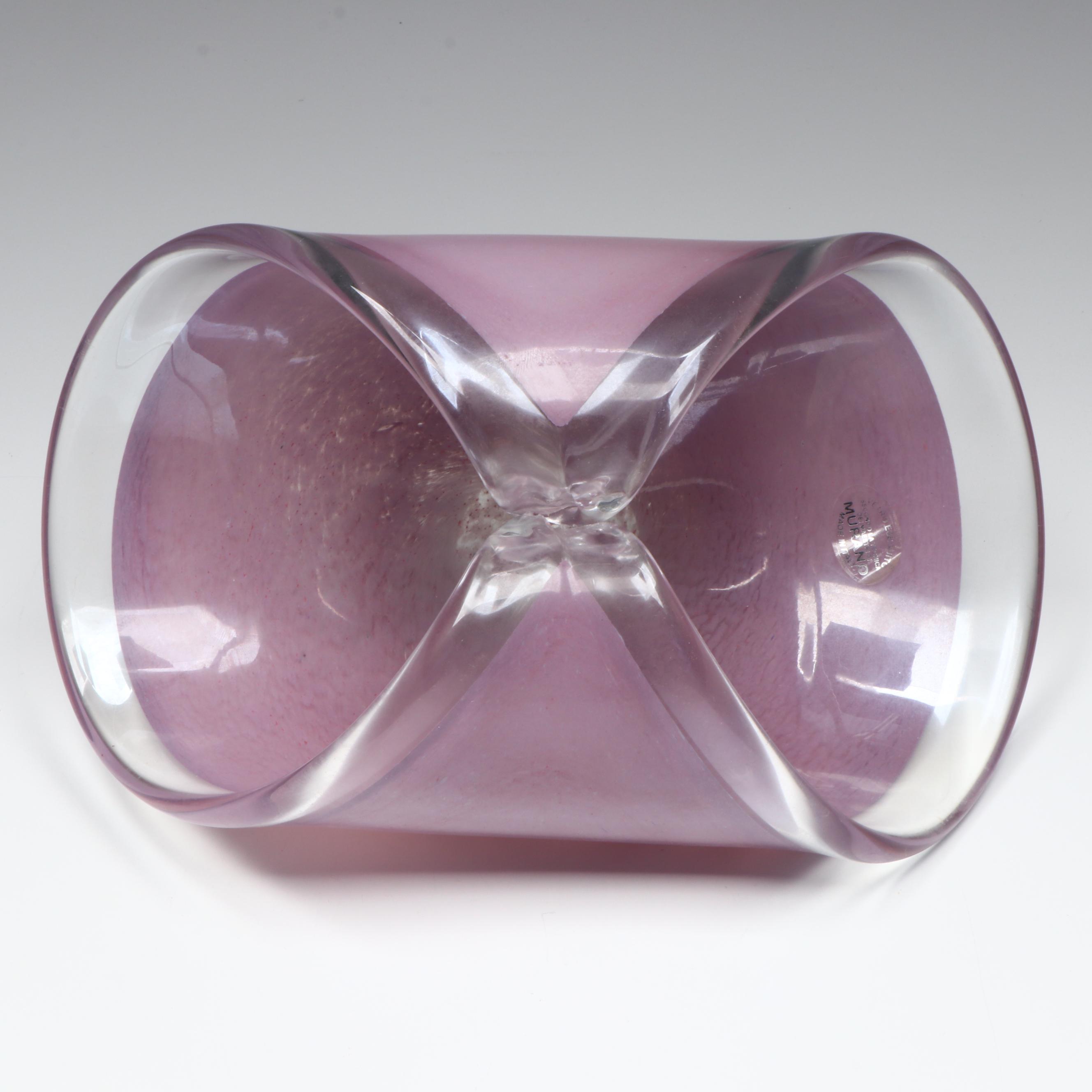 Murano Handblown Art Glass Bowls, Mid to Late 20th Century