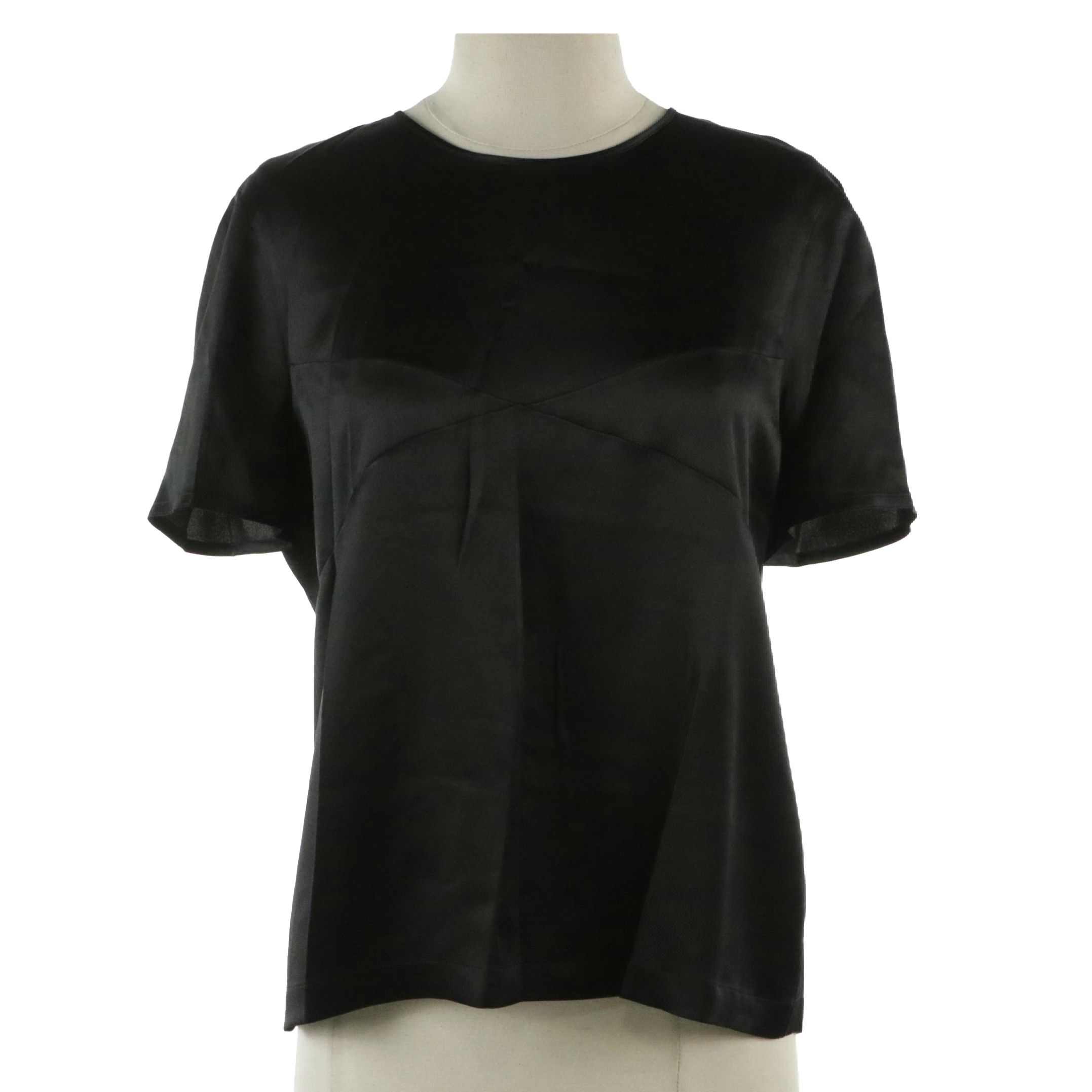Chanel Autumn Collection Short Sleeve Top in Silk