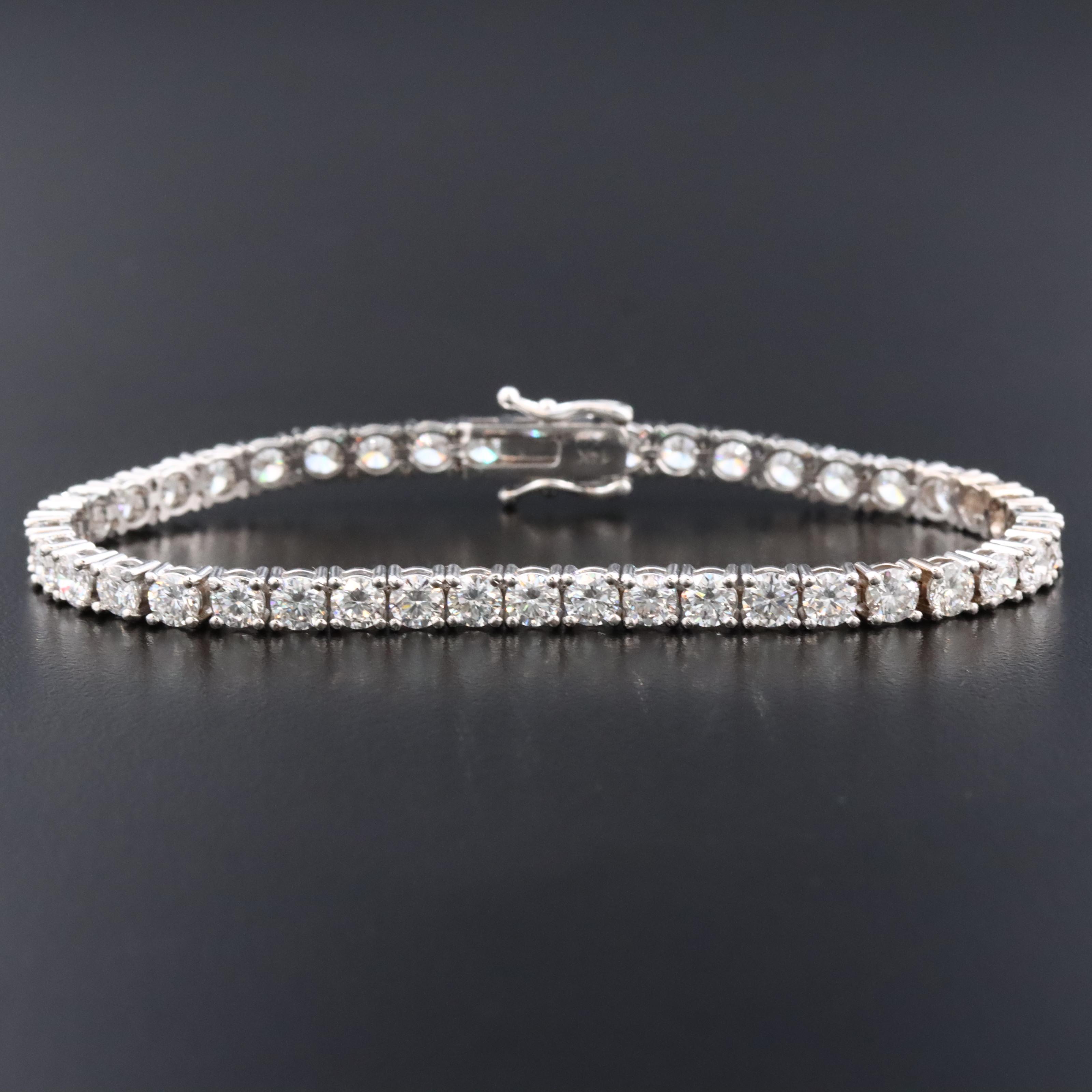 14K 8.62 CTW Lab Grown Diamond Bracelet