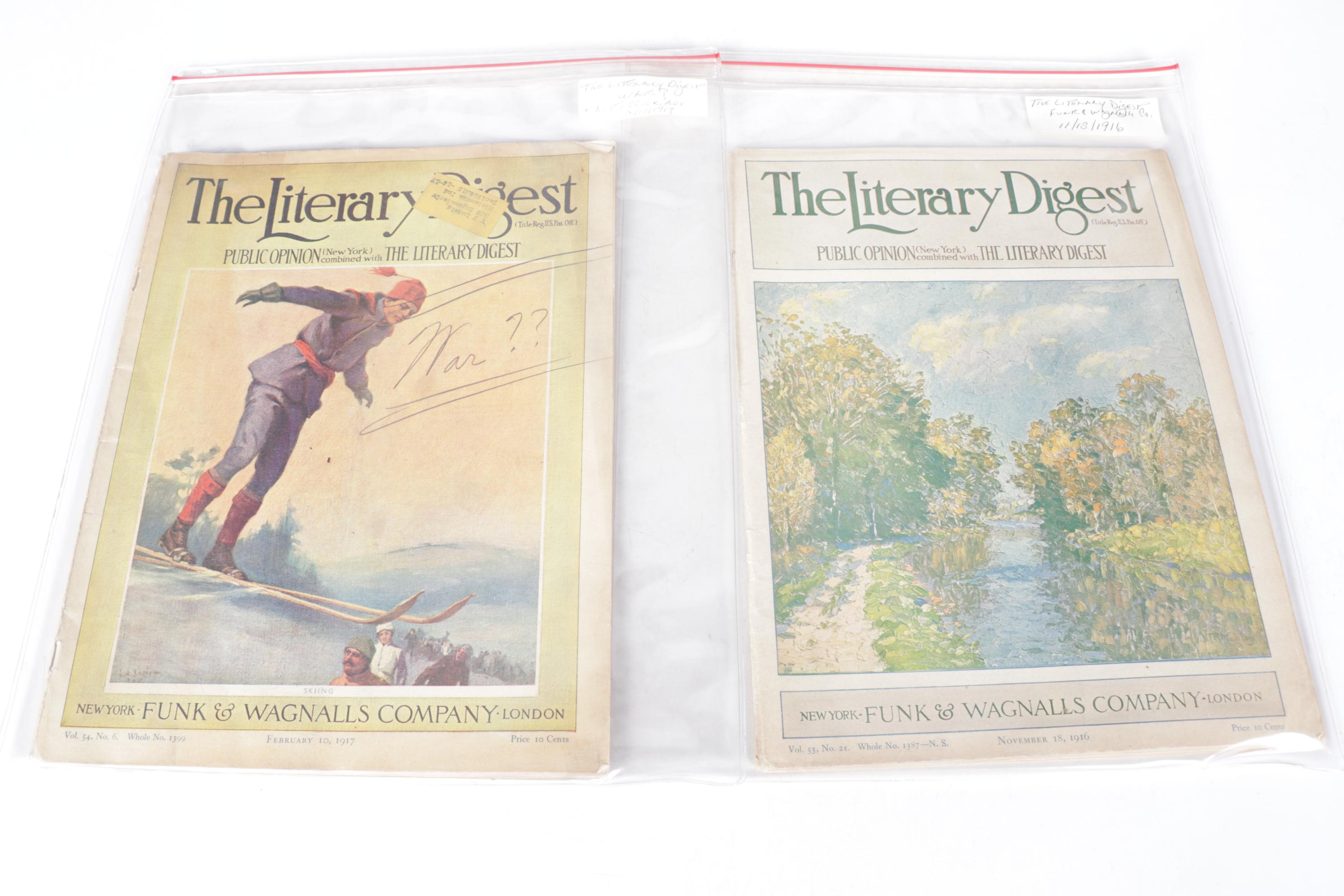 The Literary Digest, Colliers, Better Homes & Garden and More Magazines, 20th C.