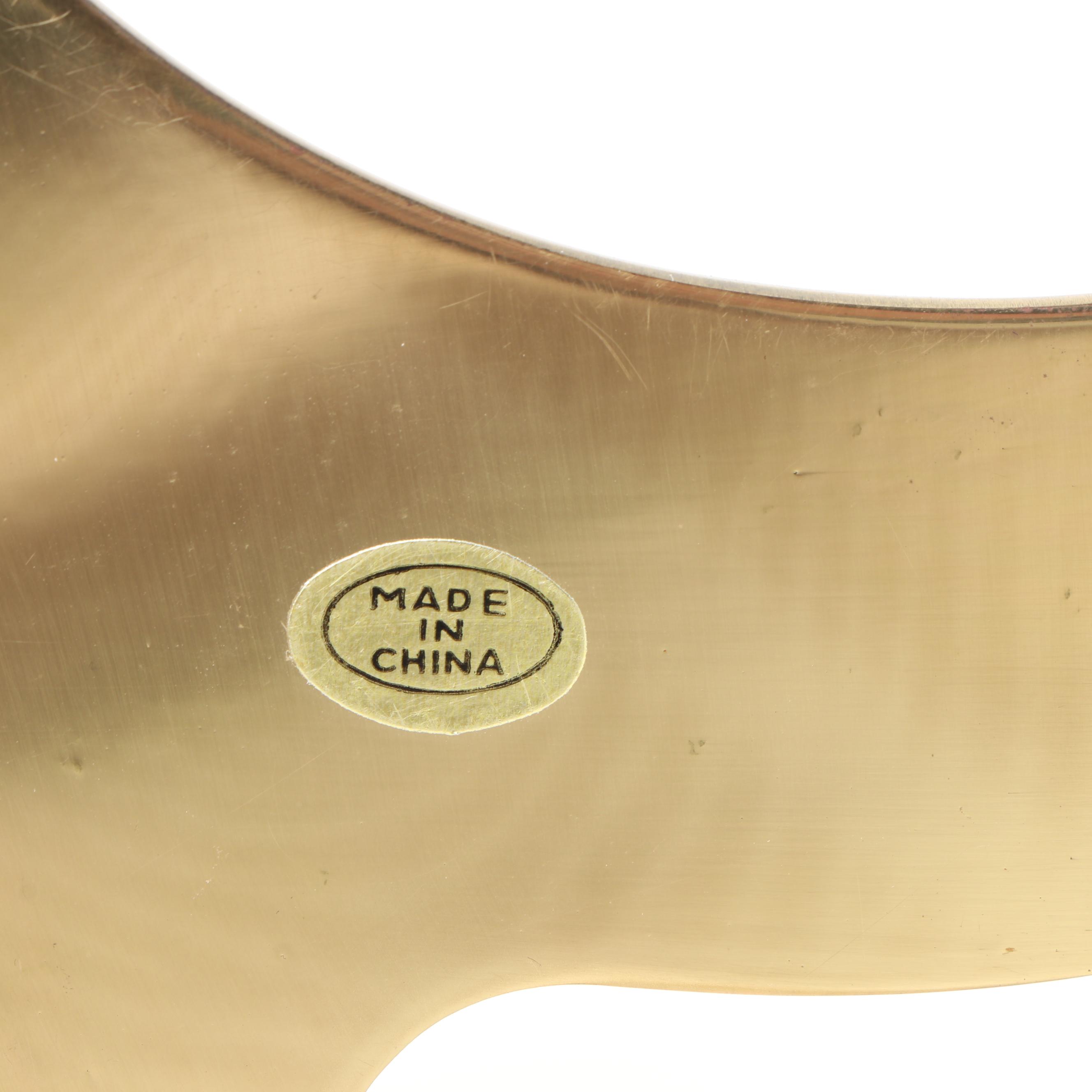 Chinese Porcelain Famille Noir Charger with Stand