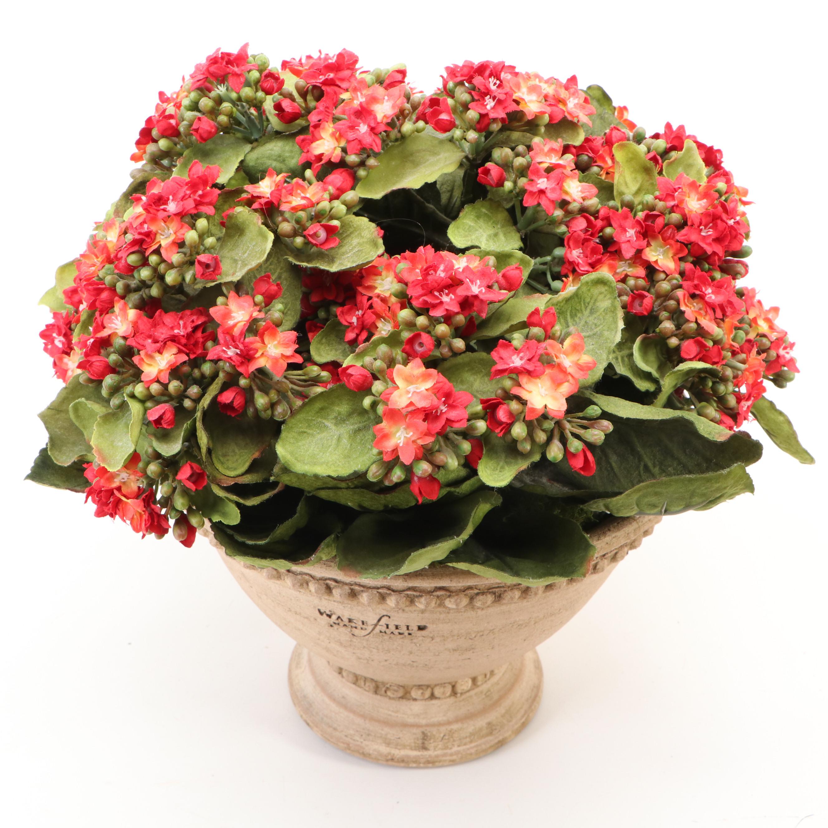 Artificial Flower Bouquet with Faux Potted Plant, Nesting Bowls and More