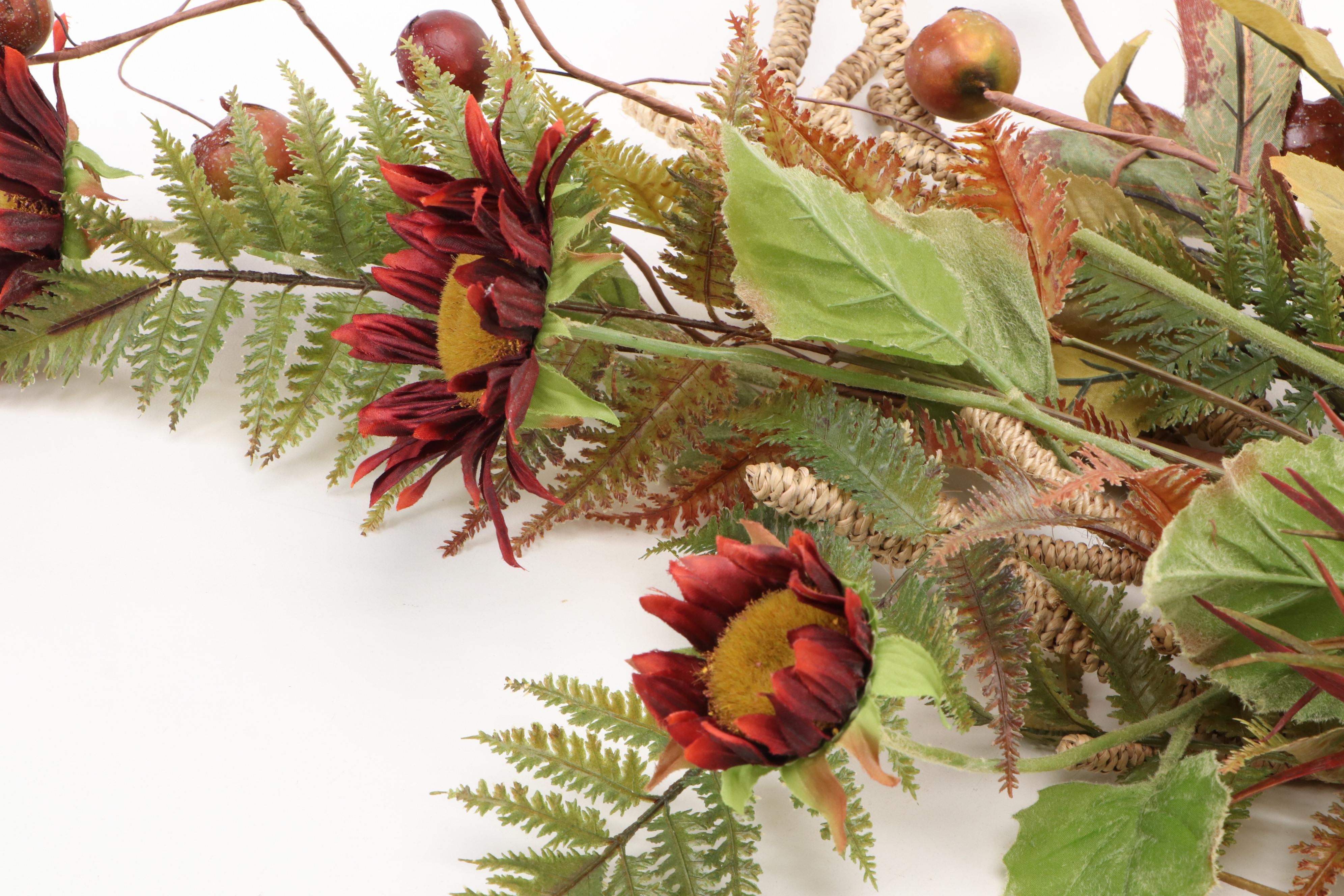 Artificial Flower Bouquet with Faux Potted Plant, Nesting Bowls and More