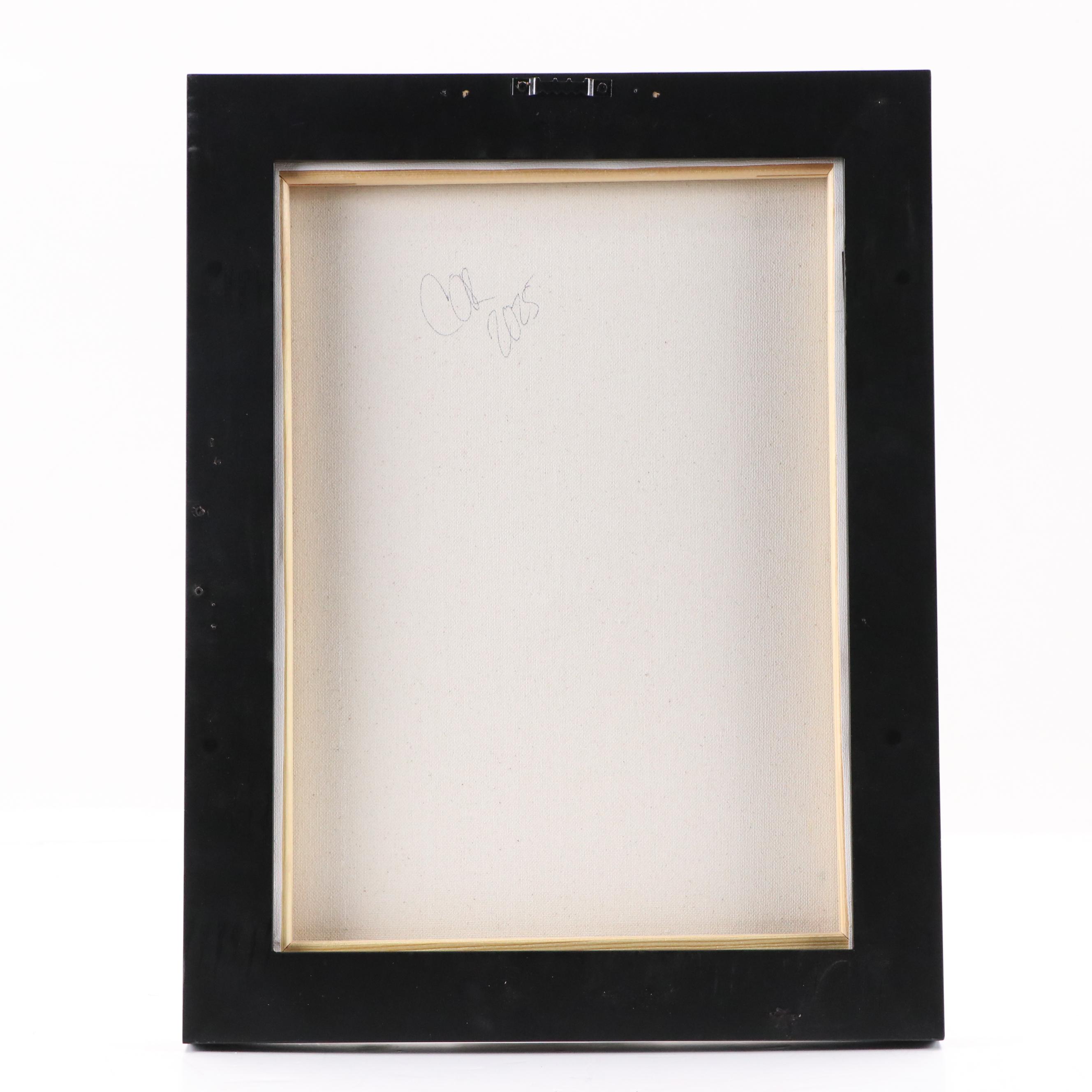 Corbellic Stylized Acrylic Still Life Painting of Floral Bouquet, 2025