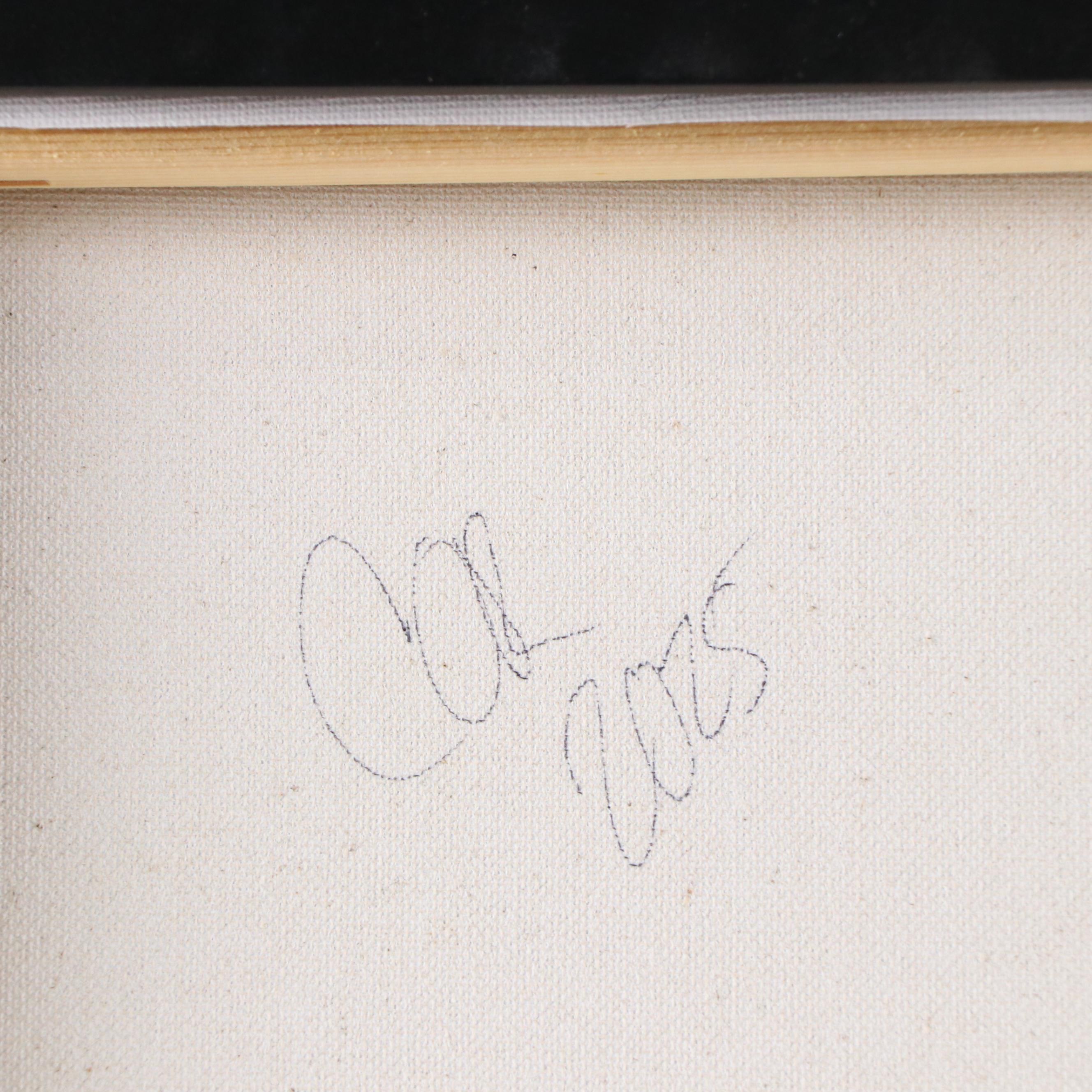 Corbellic Stylized Acrylic Still Life Painting of Floral Bouquet, 2025