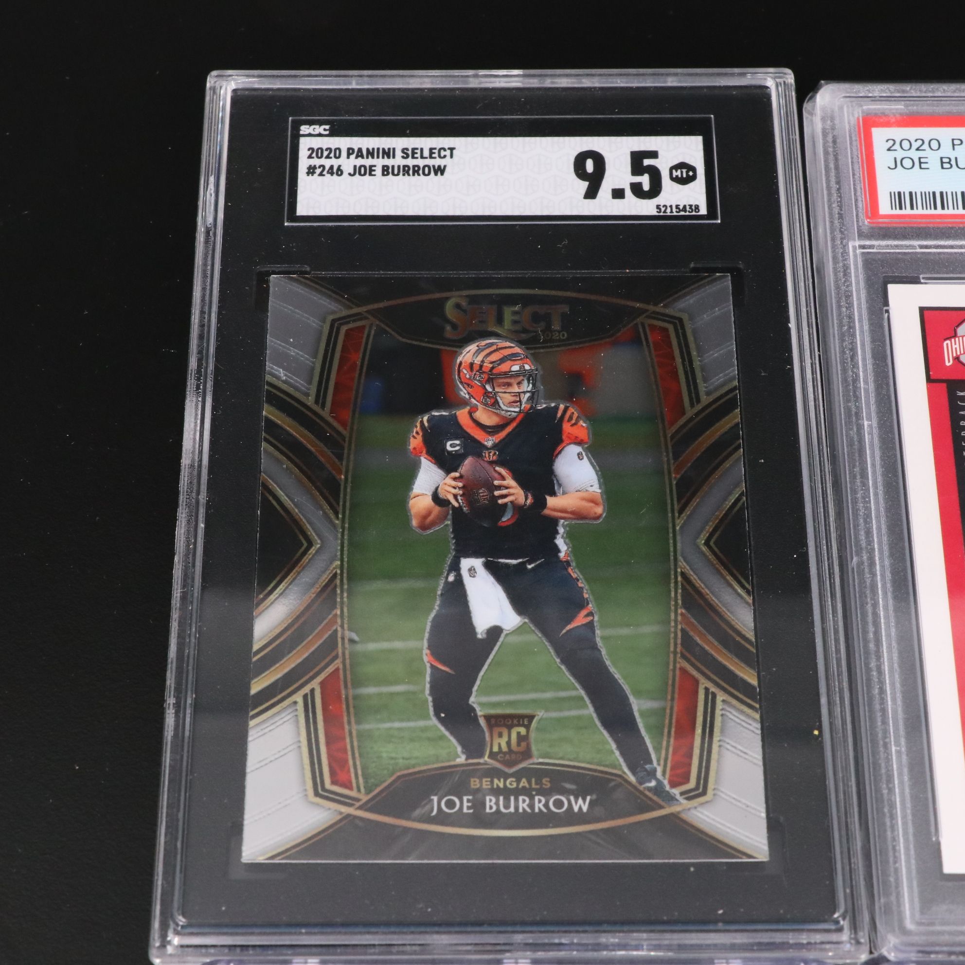 Joe Burrow Graded Cincinnati Bengals Rookie Football Cards