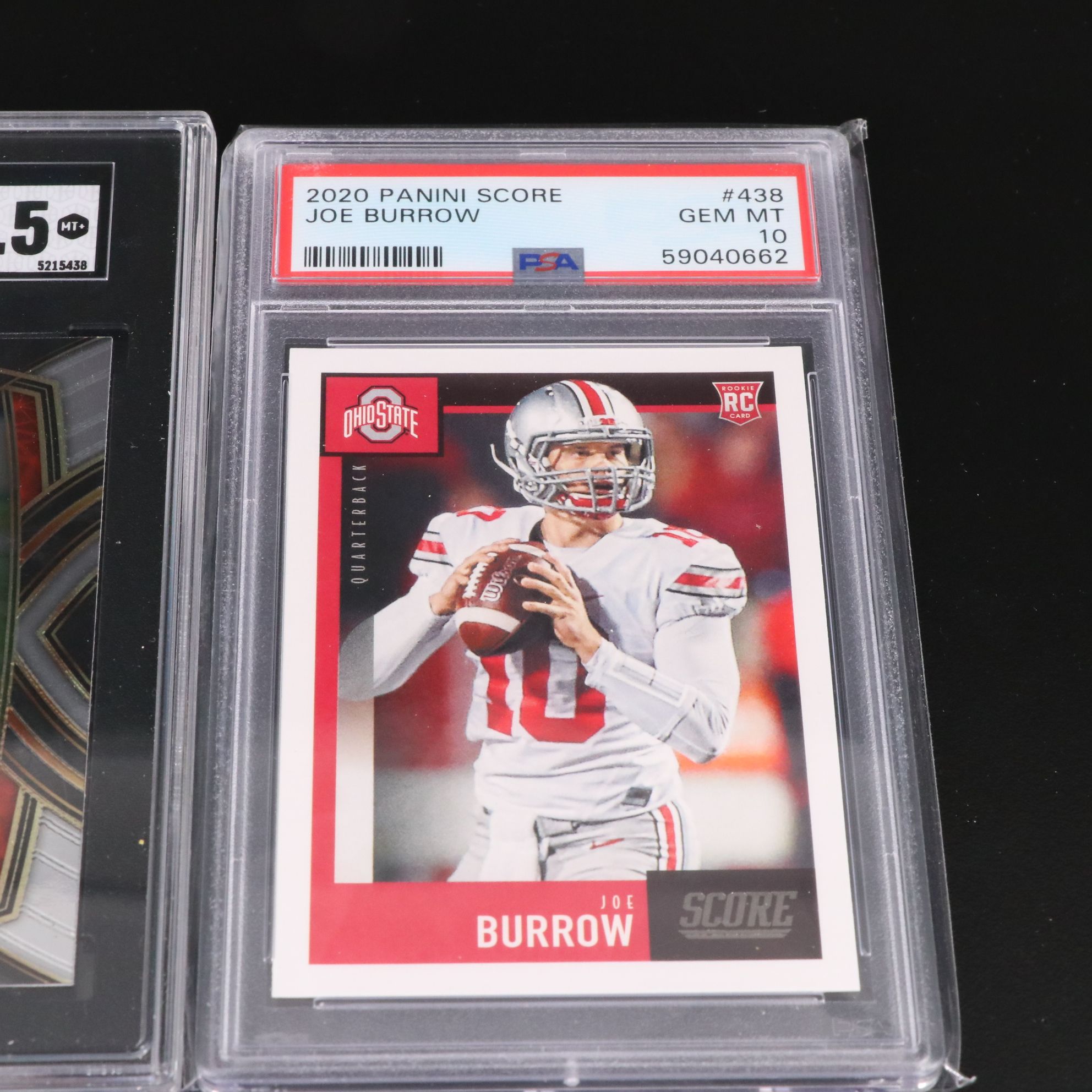 Joe Burrow Graded Cincinnati Bengals Rookie Football Cards