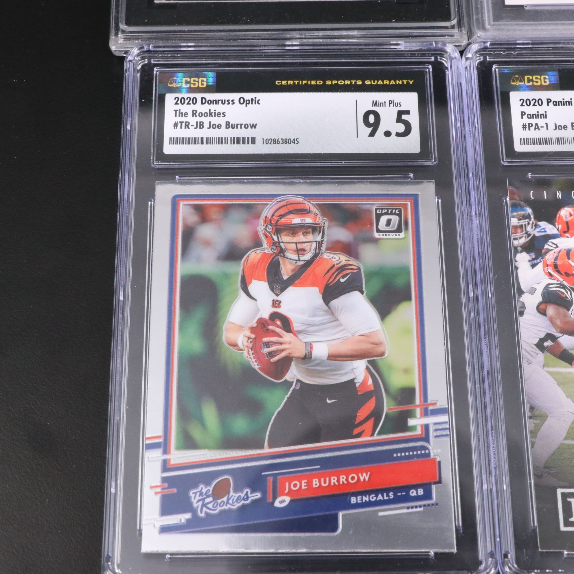 Joe Burrow Graded Cincinnati Bengals Rookie Football Cards