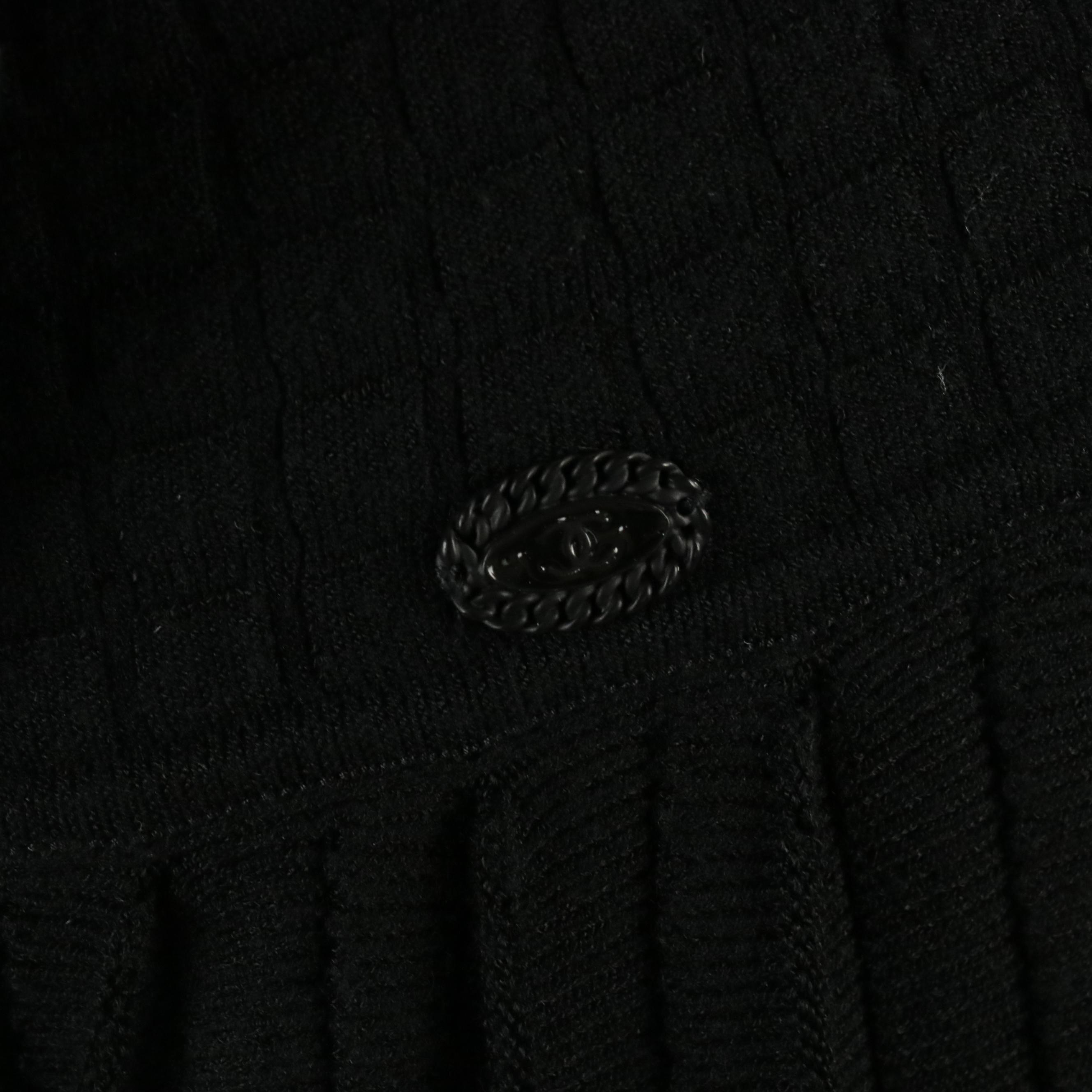 Chanel Autumn Collection Pleated Yoke Skirt in Rayon Knit