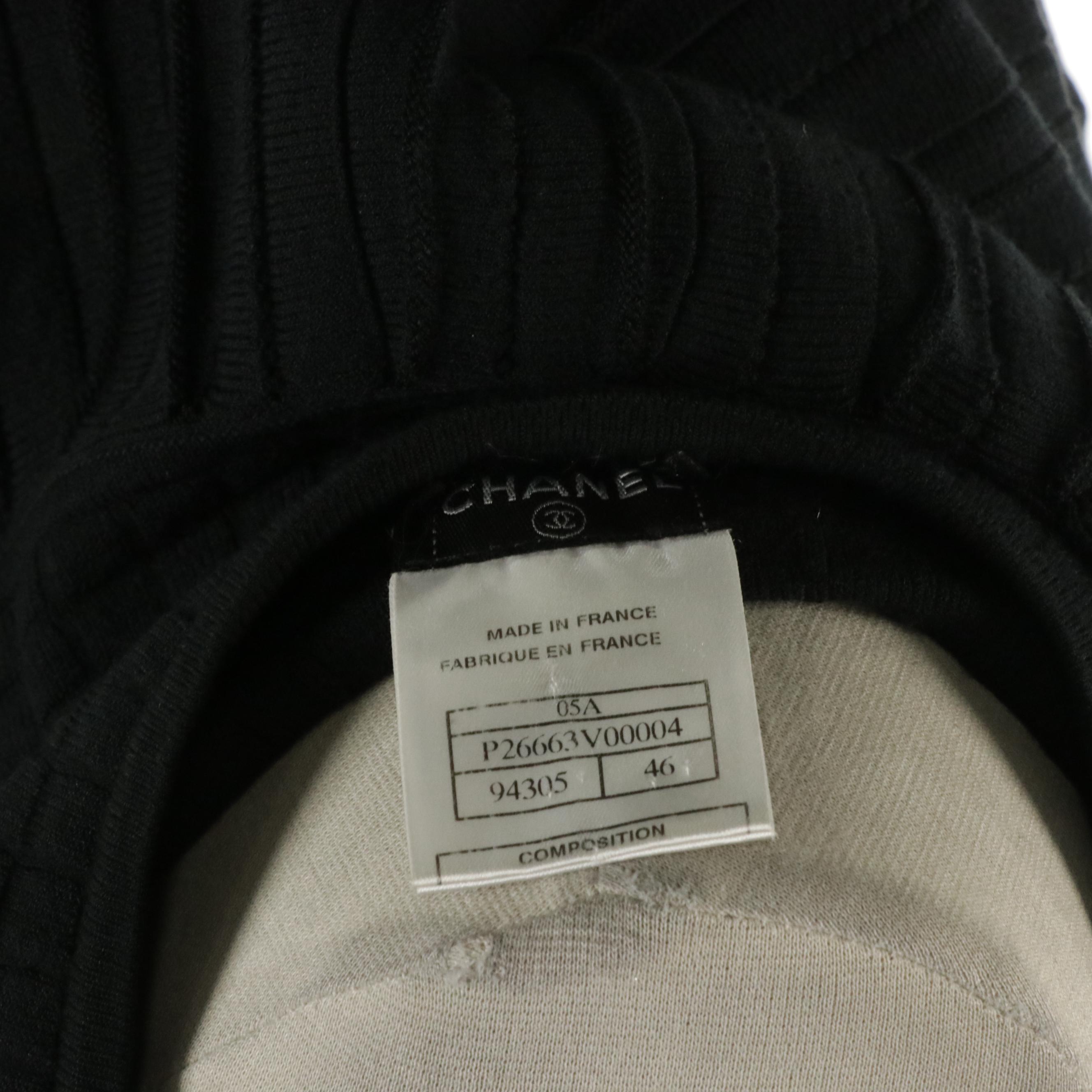 Chanel Autumn Collection Pleated Yoke Skirt in Rayon Knit