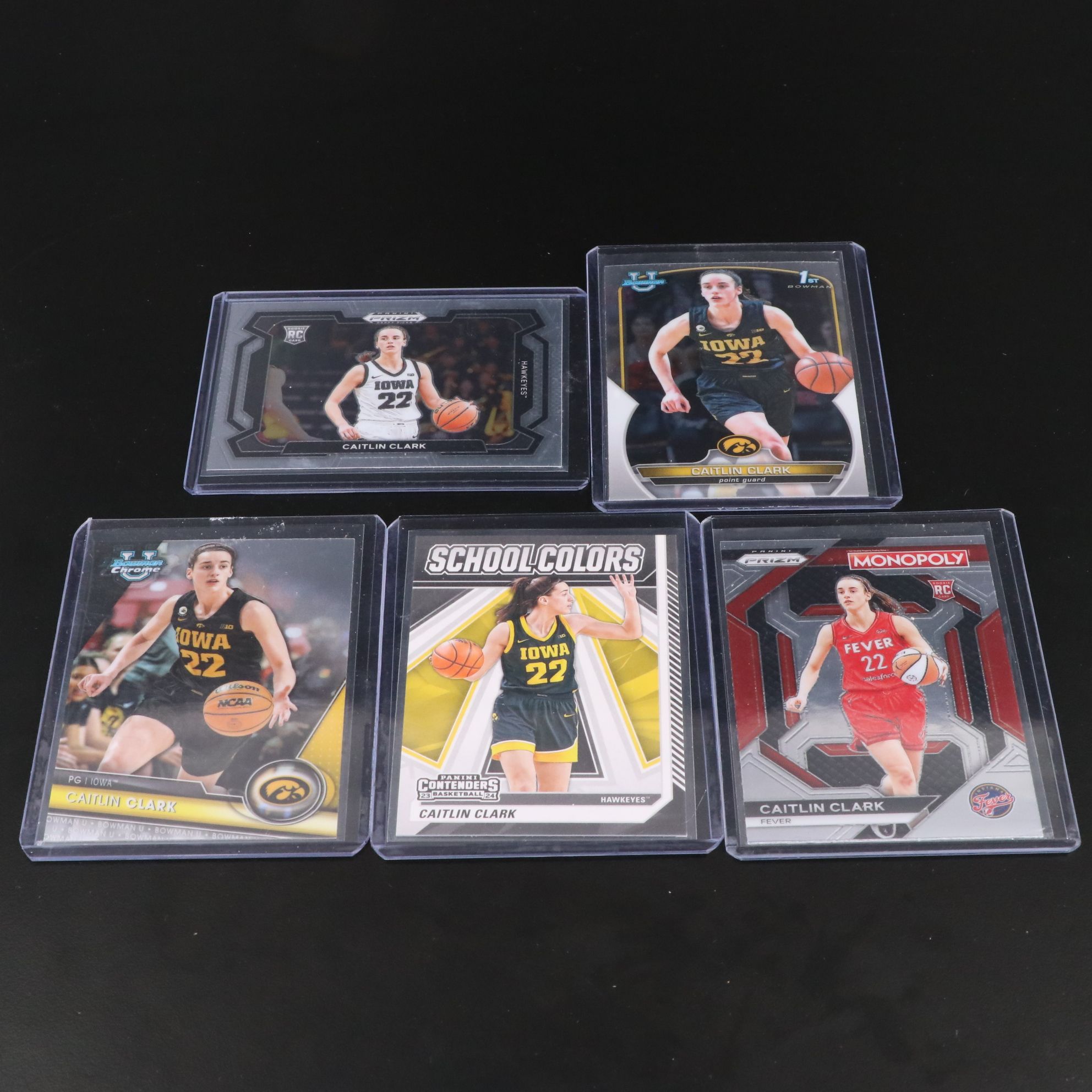 Bowman Chrome with Other Caitlin Clark Rookie Year & Collegiate Basketball Cards