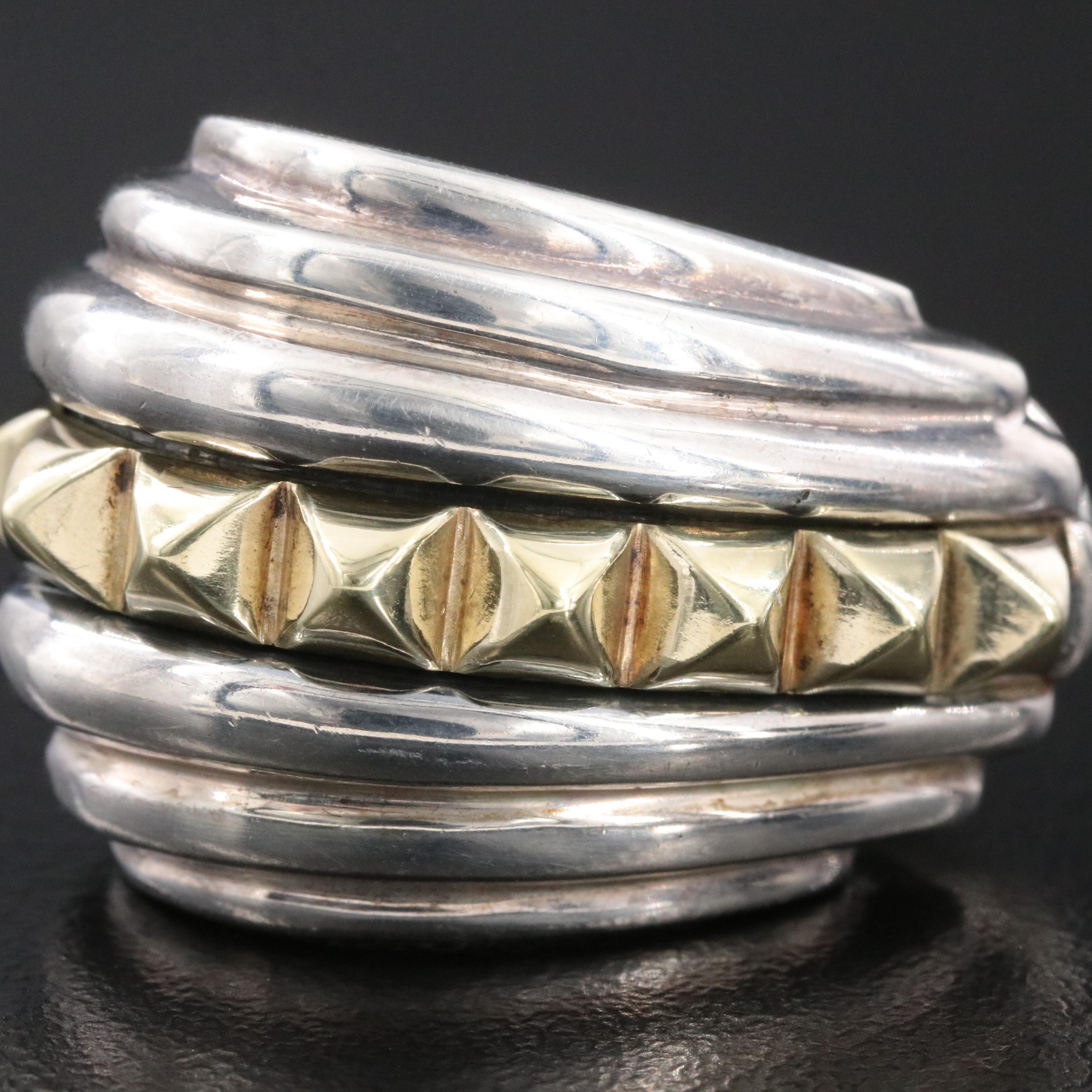 Caviar by Lagos Sugarloaf Sterling and 18K Earrings